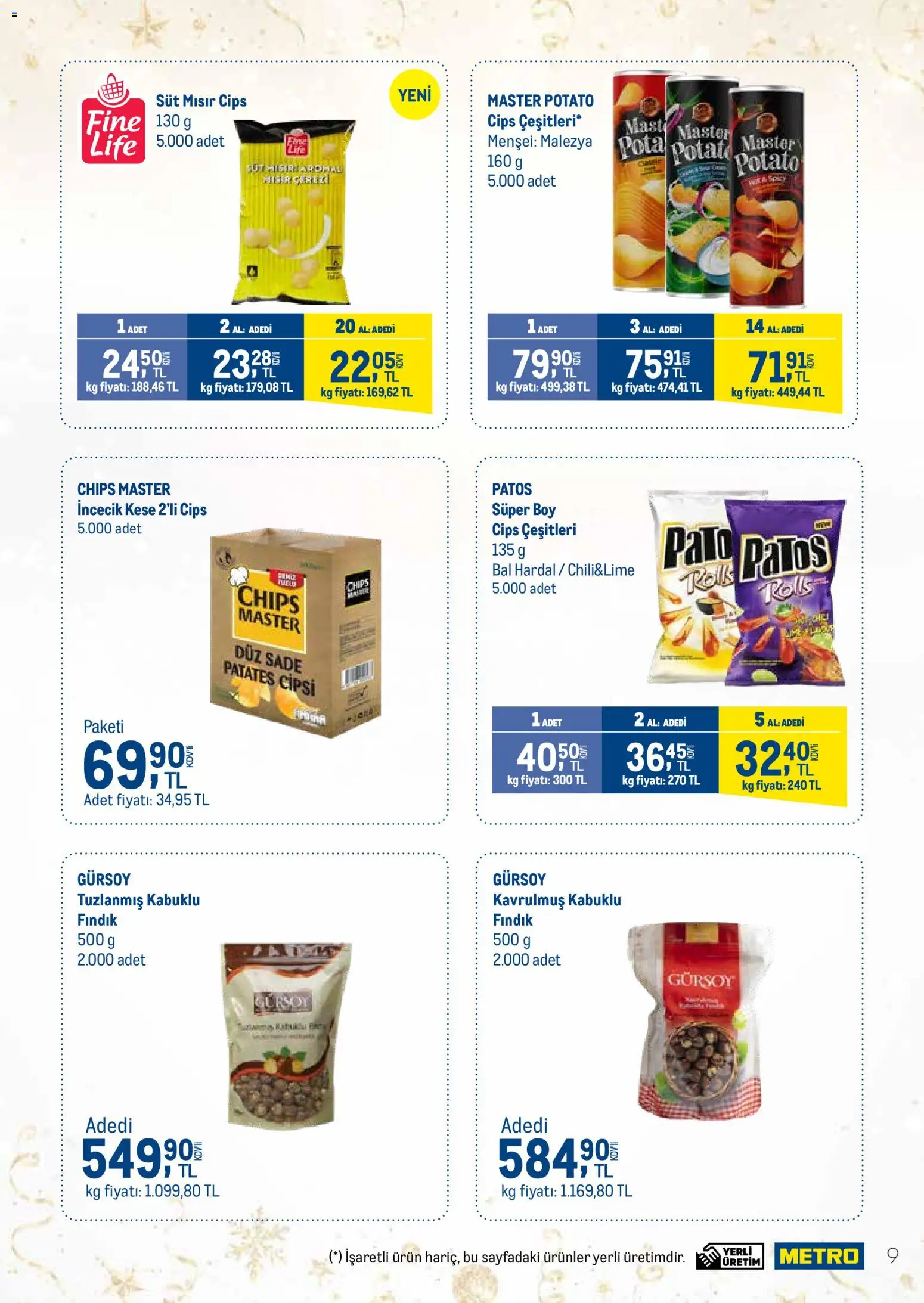 Metro - Yılbaşı Şekerleme Kataloğu - 15.12.2025 tarihinden itibaren geçerlidir | Sayfa: 9 | Ürünler: Hardal, Süt, Mısır, Keşe