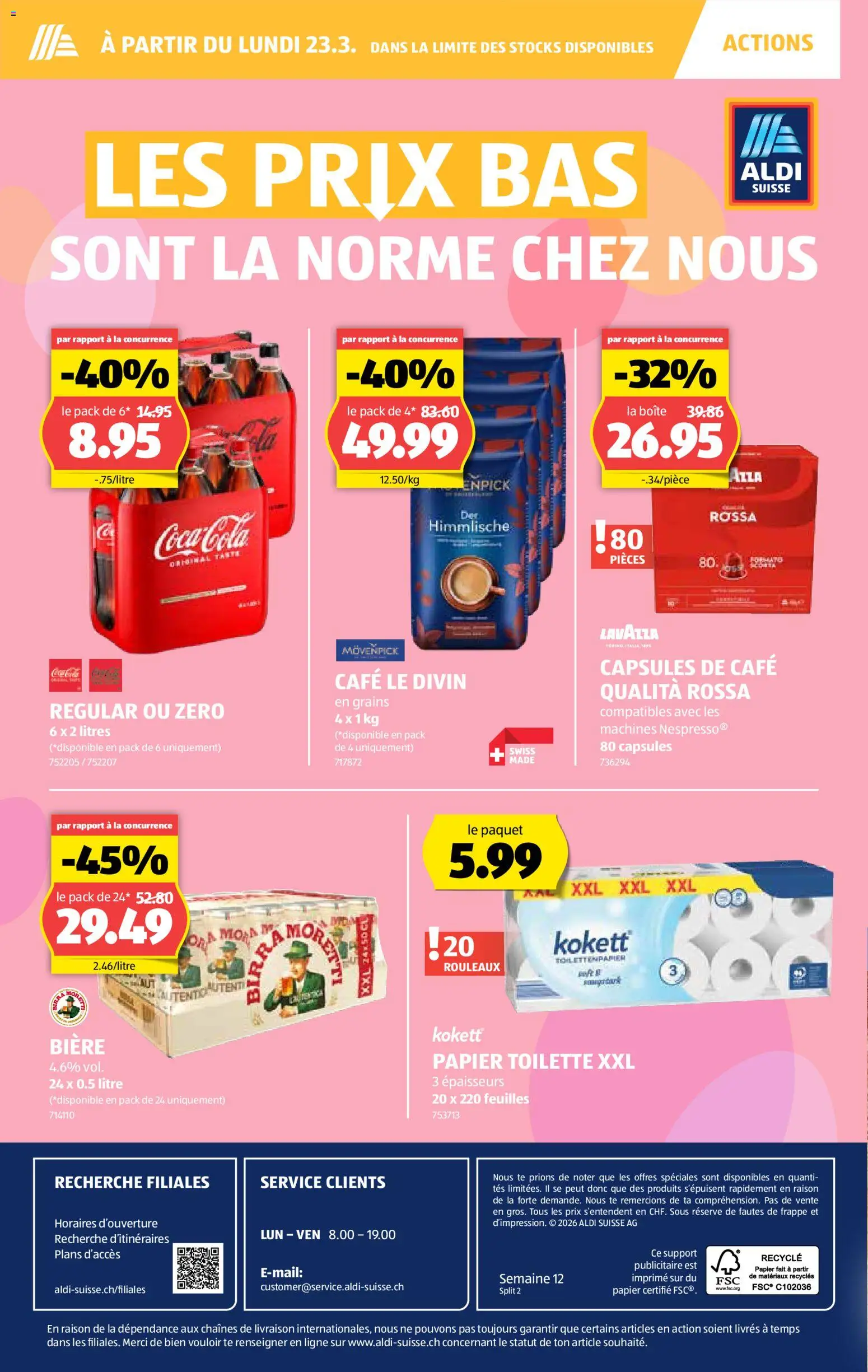Aldi aktionen FR – gültig ab 19.03.2026 | Seite: 2 | Produkte: Toilette, Toilettenpapier