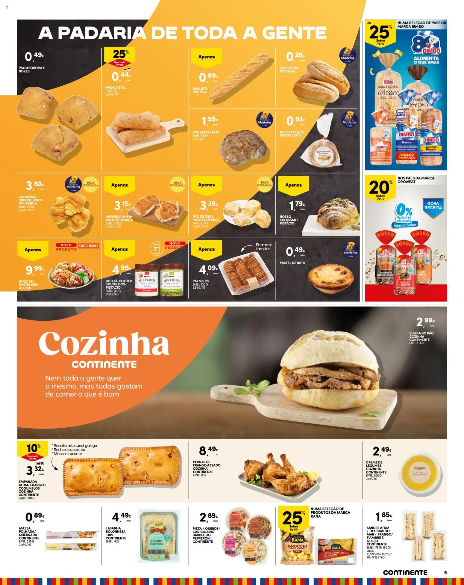 Continente Madeira │ válido de 04.11.2025 | Página: 5 | Produtos: Pizza, Nata, Cereais, Cogumelos