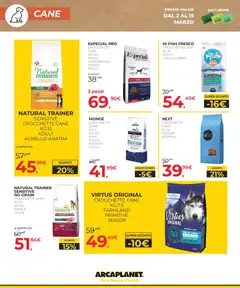 Anteprima del volantino Arcaplanet volantino valido a partire dal 02.03.2026 | Pagina: 22 | Prodotti: Salmone, Manzo, Trota, Crocchette