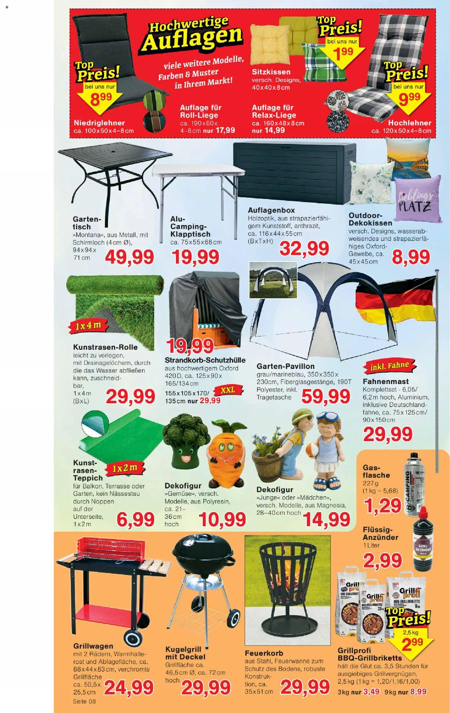 Wiglo Wunderland Prospekt – gültig ab 30.03.2026 | Seite: 12 | Produkte: Relaxliege, Tisch, Teppich, Wasser