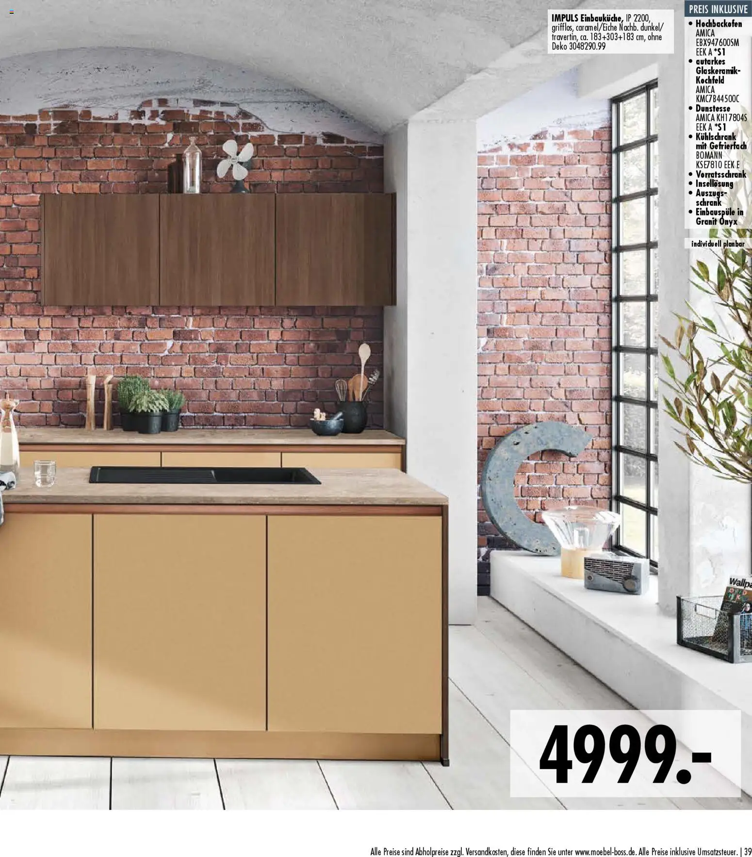 SB Möbel Boss Küchenkatalog 2026 – gültig ab 09.04.2026 | Seite: 39