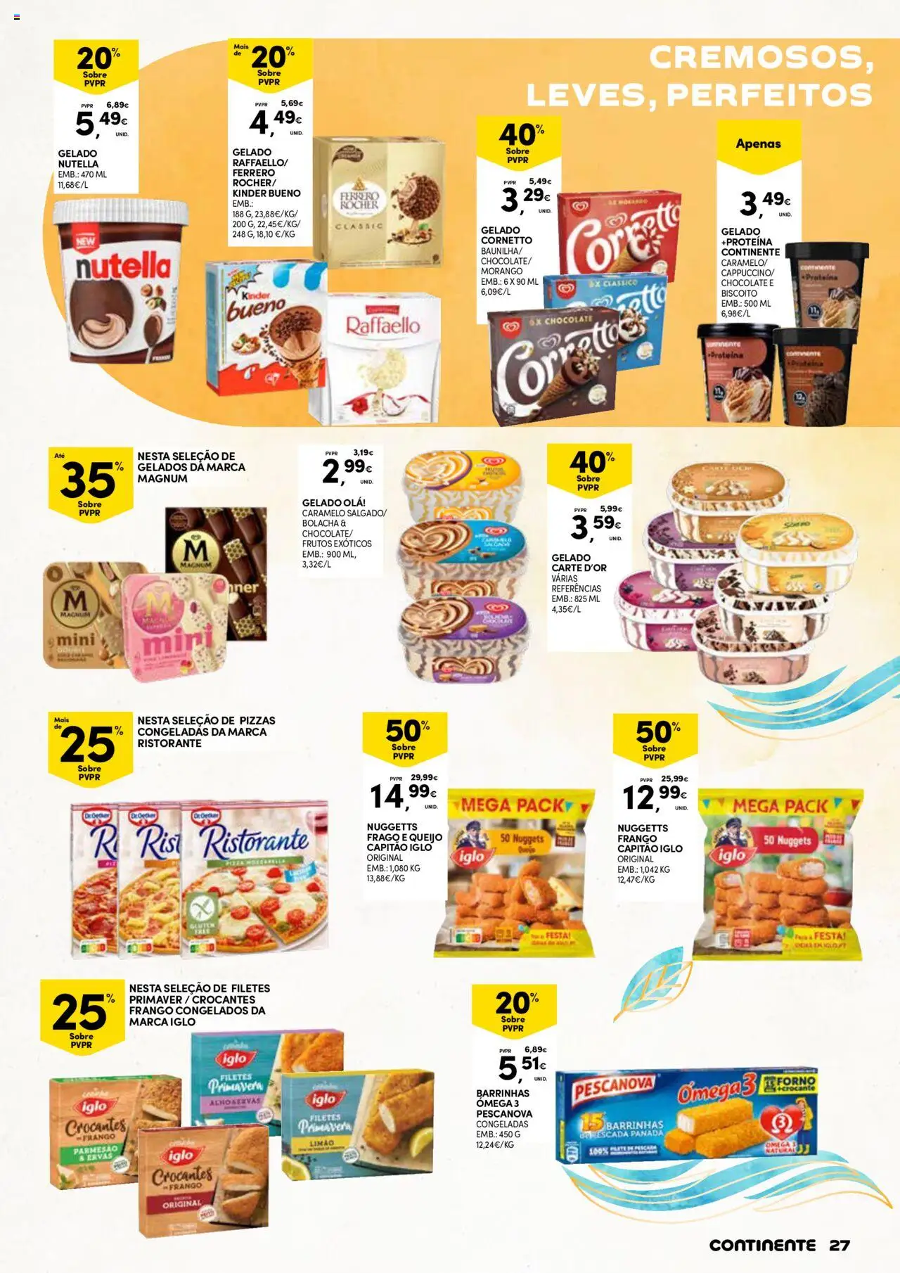 Continente - Verão │ válido de 17.06.2025 | Página: 27 | Produtos: Forno, Frango, Queijo, Chocolate