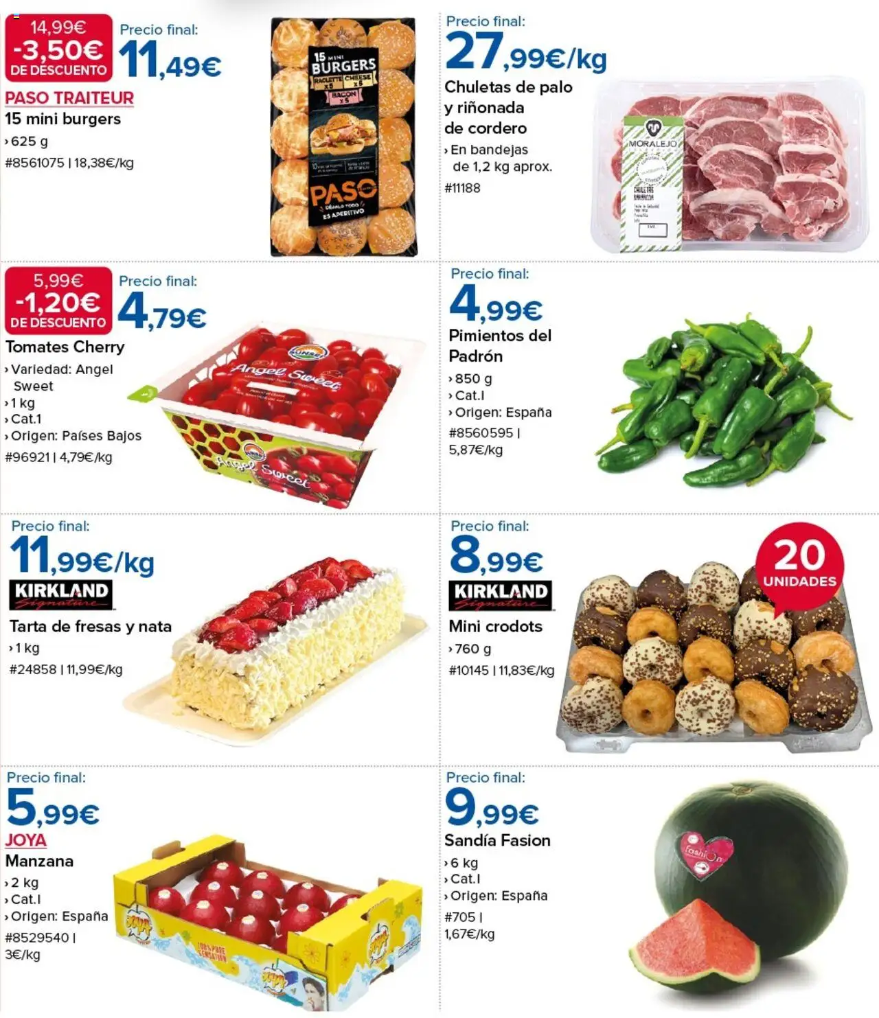 Costco catálogo │ válido desde el 04.07.2025 | Página: 2 | Productos: Fresas, Manzana, Sandía, Donuts