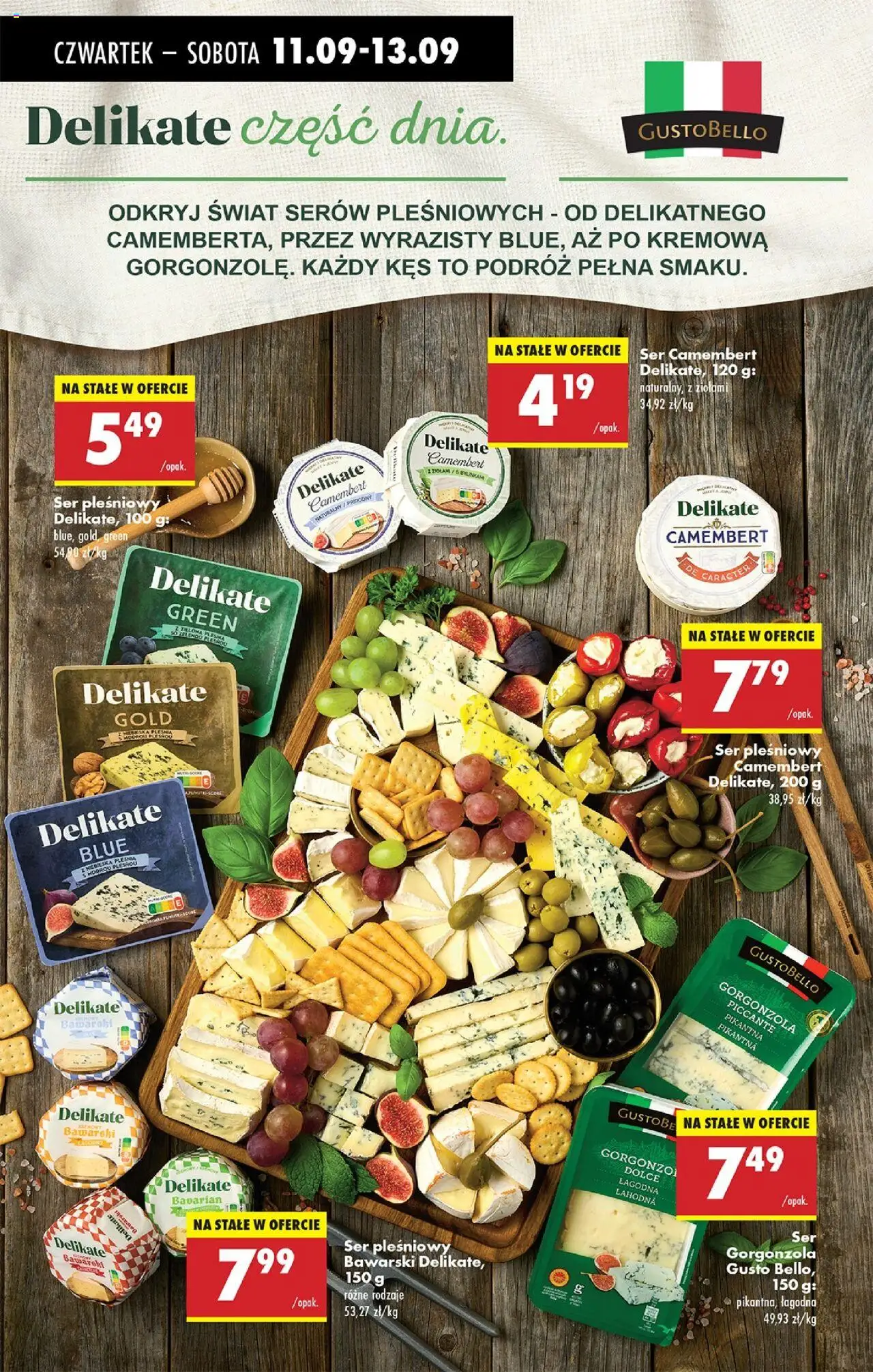 Biedronka gazetka - Oferta w tym tygodniu od 11.09.2025 | Strona: 37 | Produkty: Ser camembert, Camembert, Ser, Gorgonzola