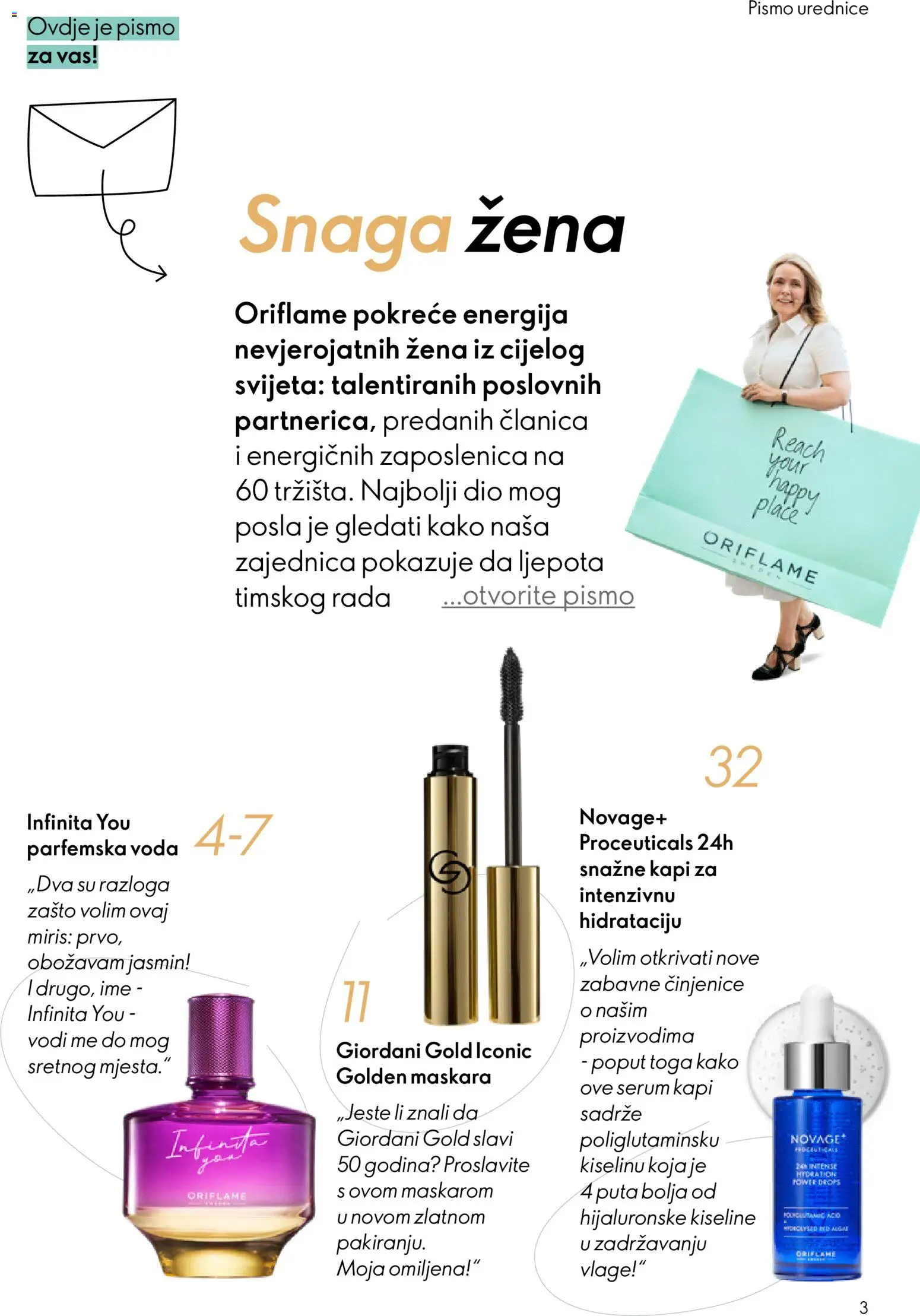 Oriflame katalog | vrijedi od 18.02.2026 | Stranica: 3 | Proizvodi: Miris, Maskara, Voda