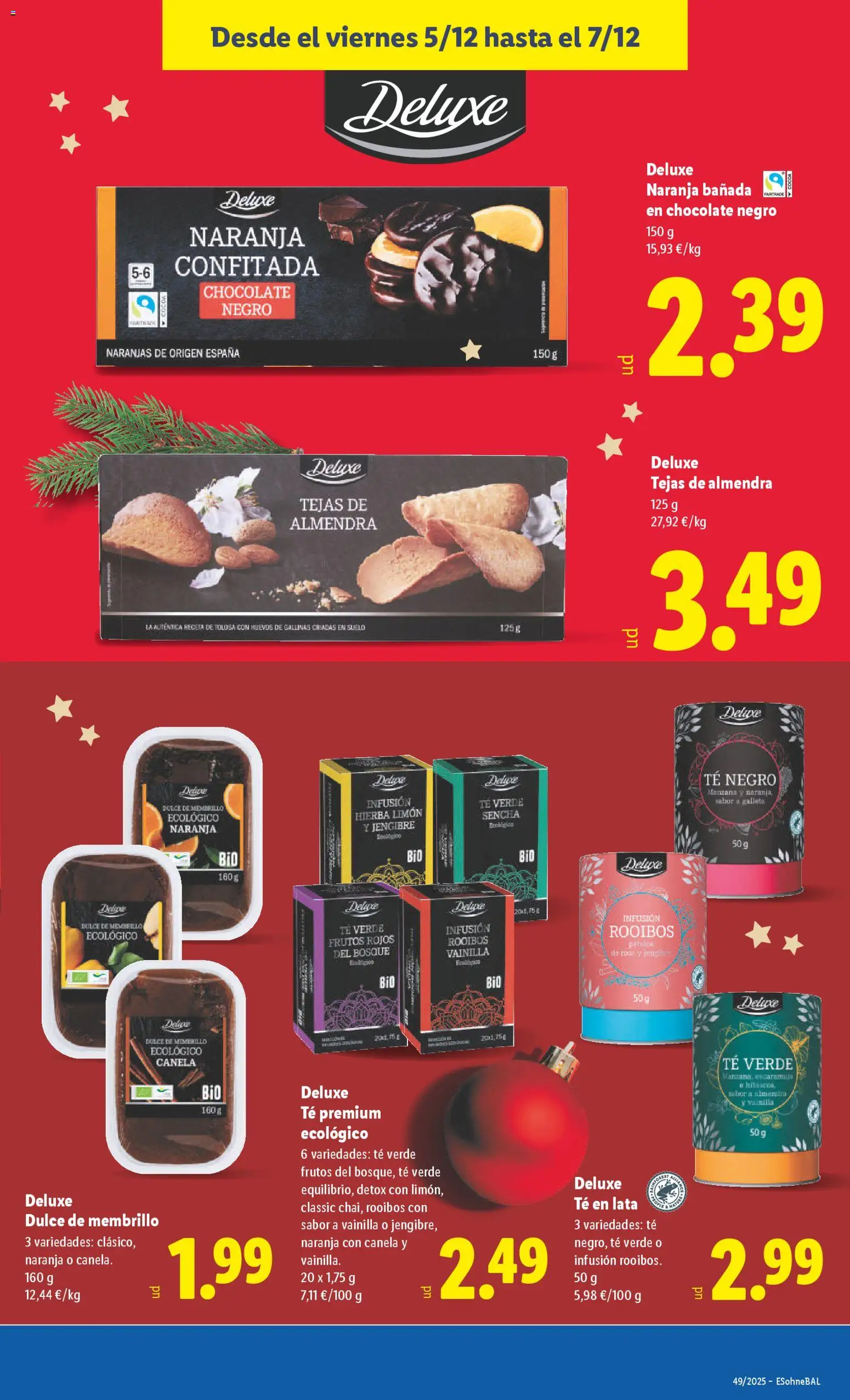 Lidl folleto │ válido desde el 01.12.2025 | Página: 45 | Productos: Huevos, Chocolate, Naranjas, Té