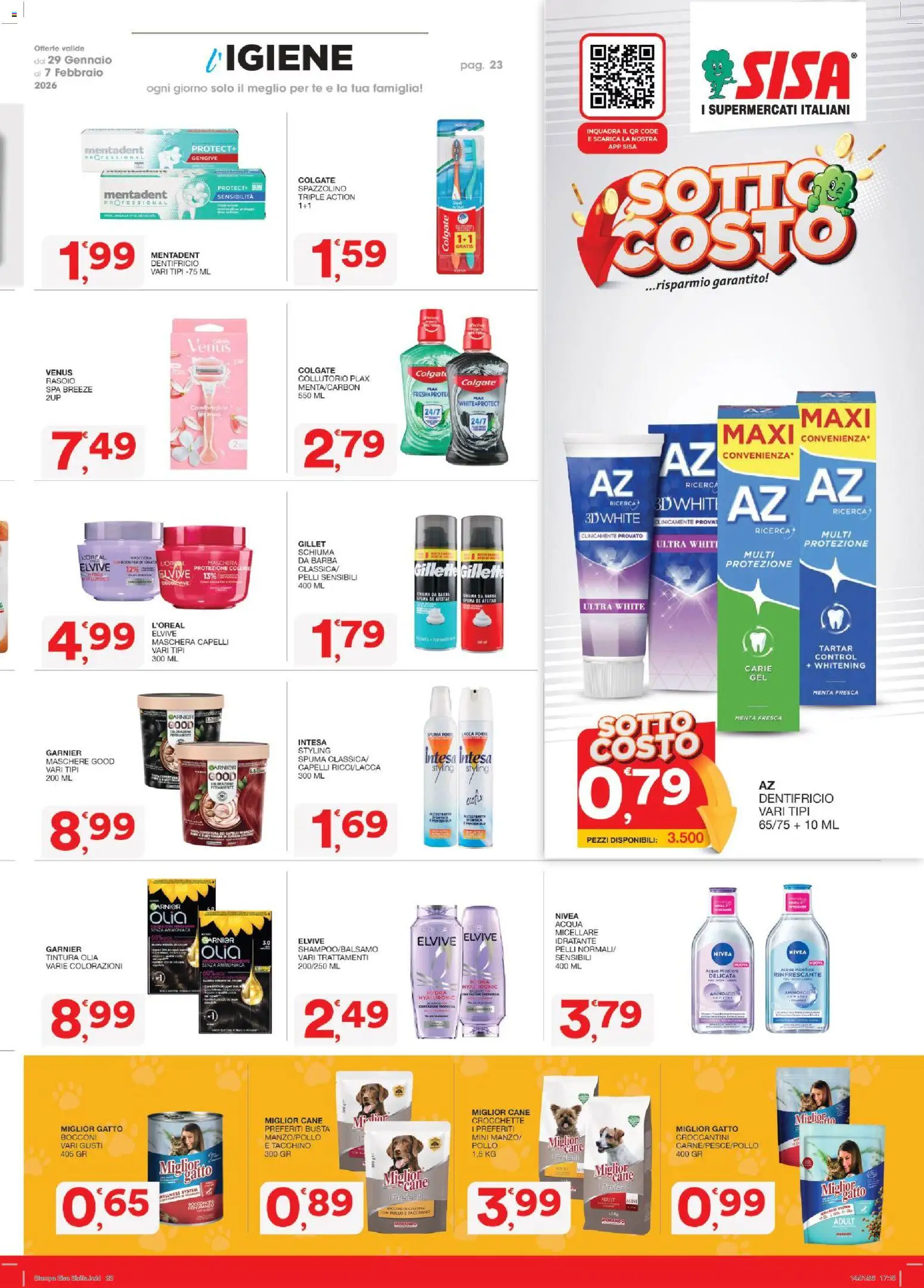 Volantino SISA del 29.01.2026 | Pagina: 23 | Prodotti: Lacca, Tè, Tacchino, Crocchette