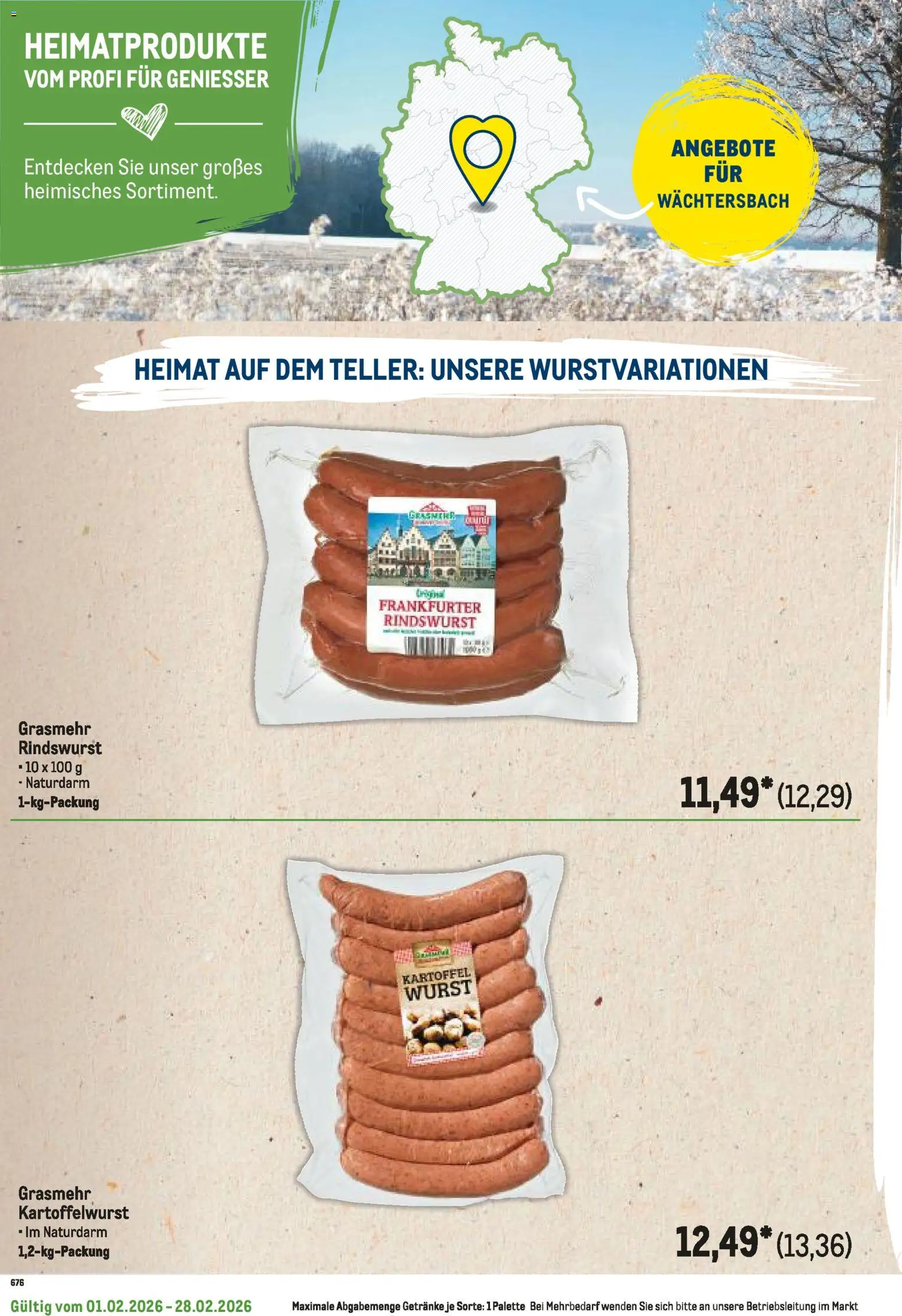 Metro Regionaler Flyer – gültig ab 01.02.2026 | Seite: 60 | Produkte: Wurst