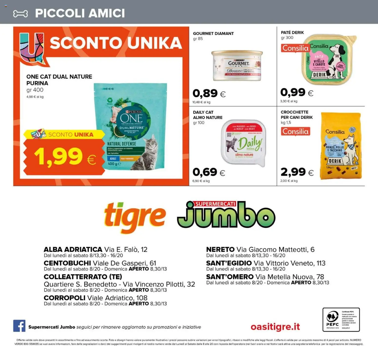 Volantino Tigre del 26.03.2026 | Pagina: 32 | Prodotti: Pollo, Tacchino, Carote, Crocchette