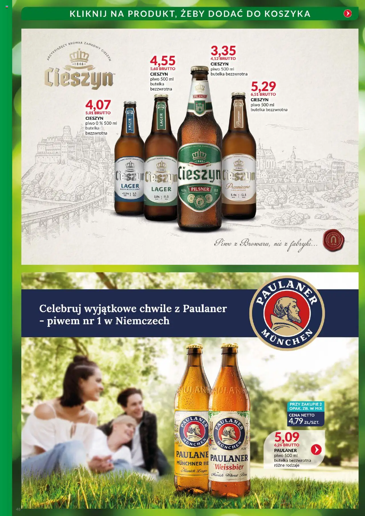 Eurocash Gazetka - Katalog Alkoholowy od 01.08.2025 | Strona: 48 | Produkty: Piwo