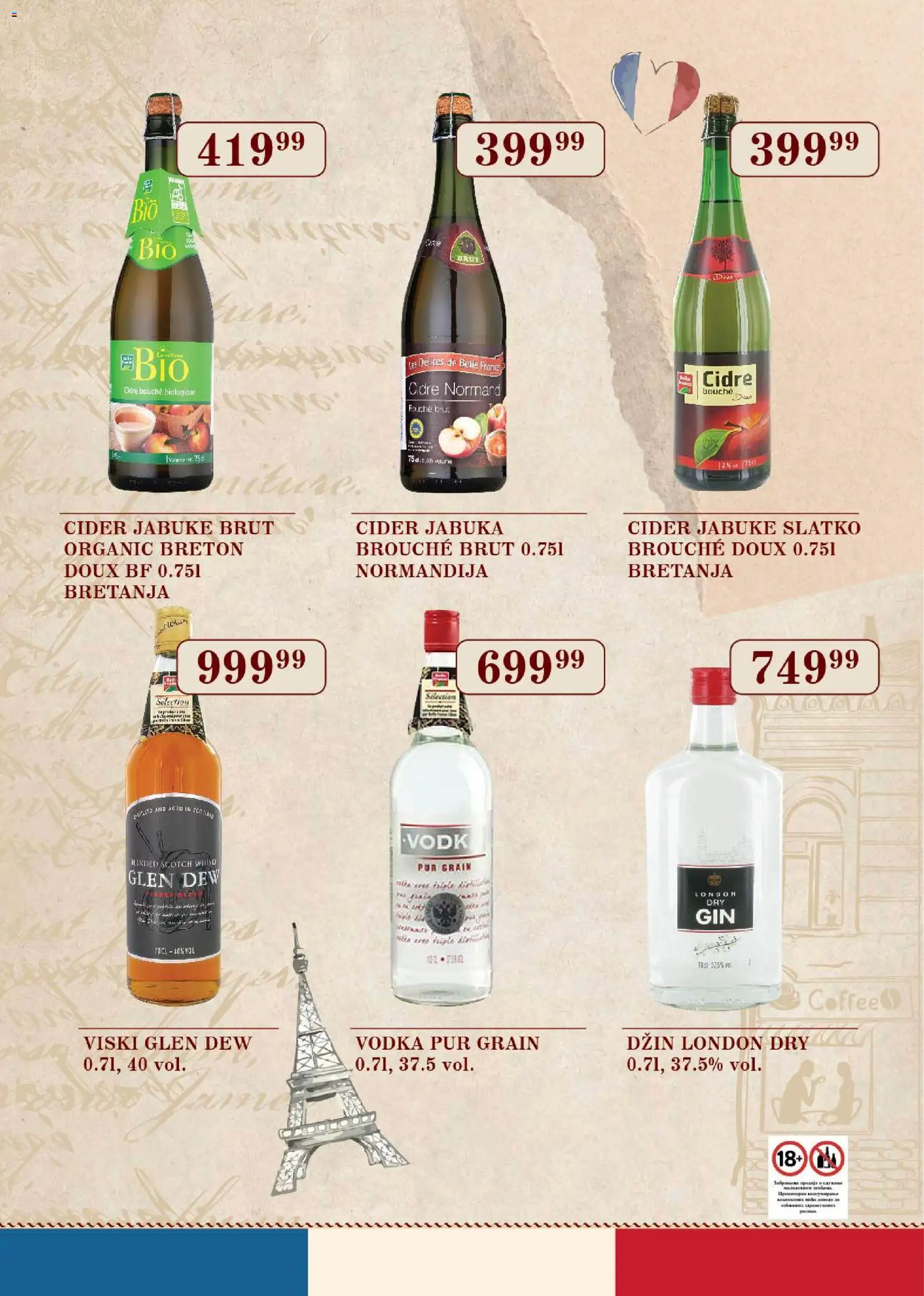 SuperVERO katalog - važi od 07.11.2025 | Strana: 10 | Proizvode: Viski, Vodka, Cider, Jabuke