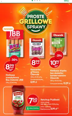 Żabka Gazetka od 30.07.2025 | Strona: 30 | Produkty: Kiełbasa, Ketchup, Ketchup pudliszki, Kiełbasa śląska