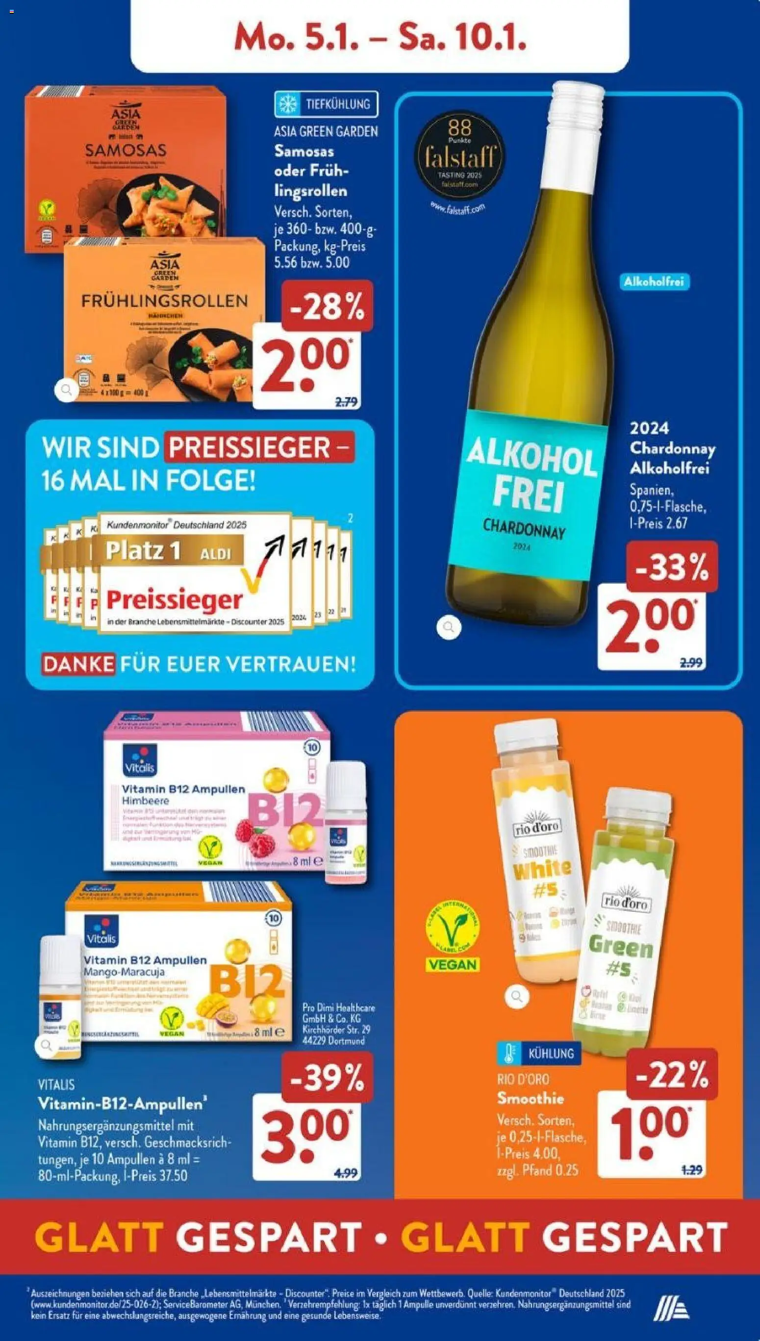 Aldi Süd Prospekt 	 – gültig ab 05.01.2026 | Seite: 11 | Produkte: Himbeere