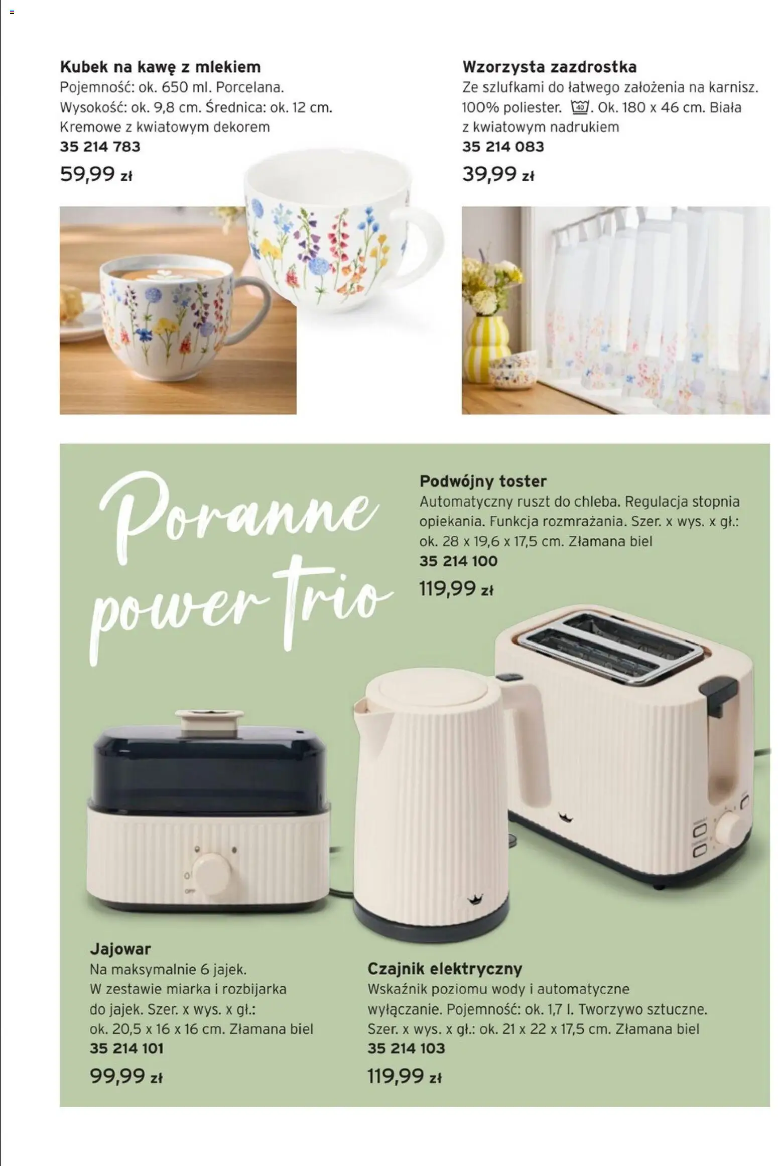 Tchibo promocje od 03.03.2026 | Strona: 9 | Produkty: Czajnik, Toster, Ruszt