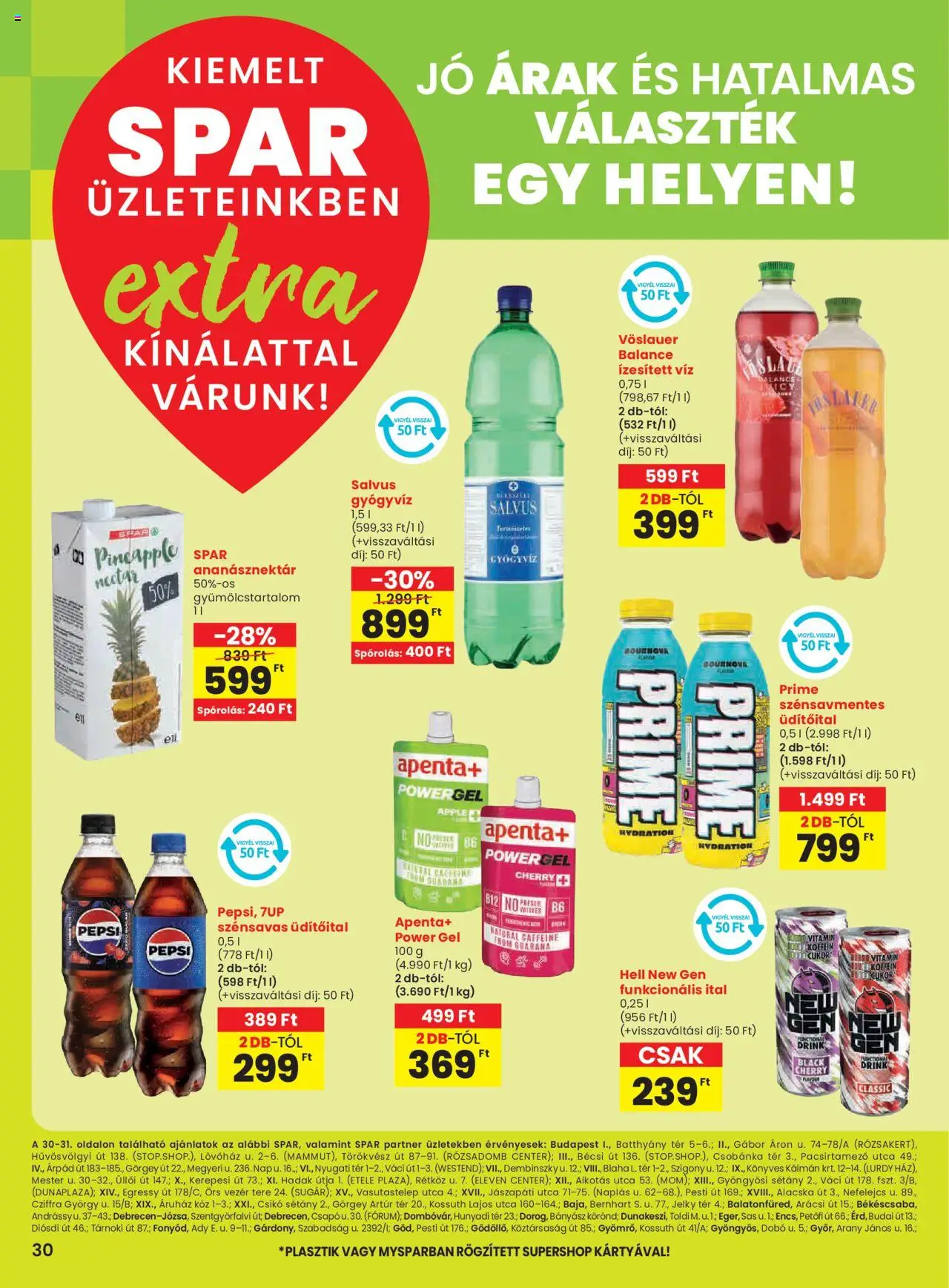 Spar akciós ujság - amely érvényes a következő dátumtól: 25.09.2025 | Oldal: 7 | Termékek: Pepsi