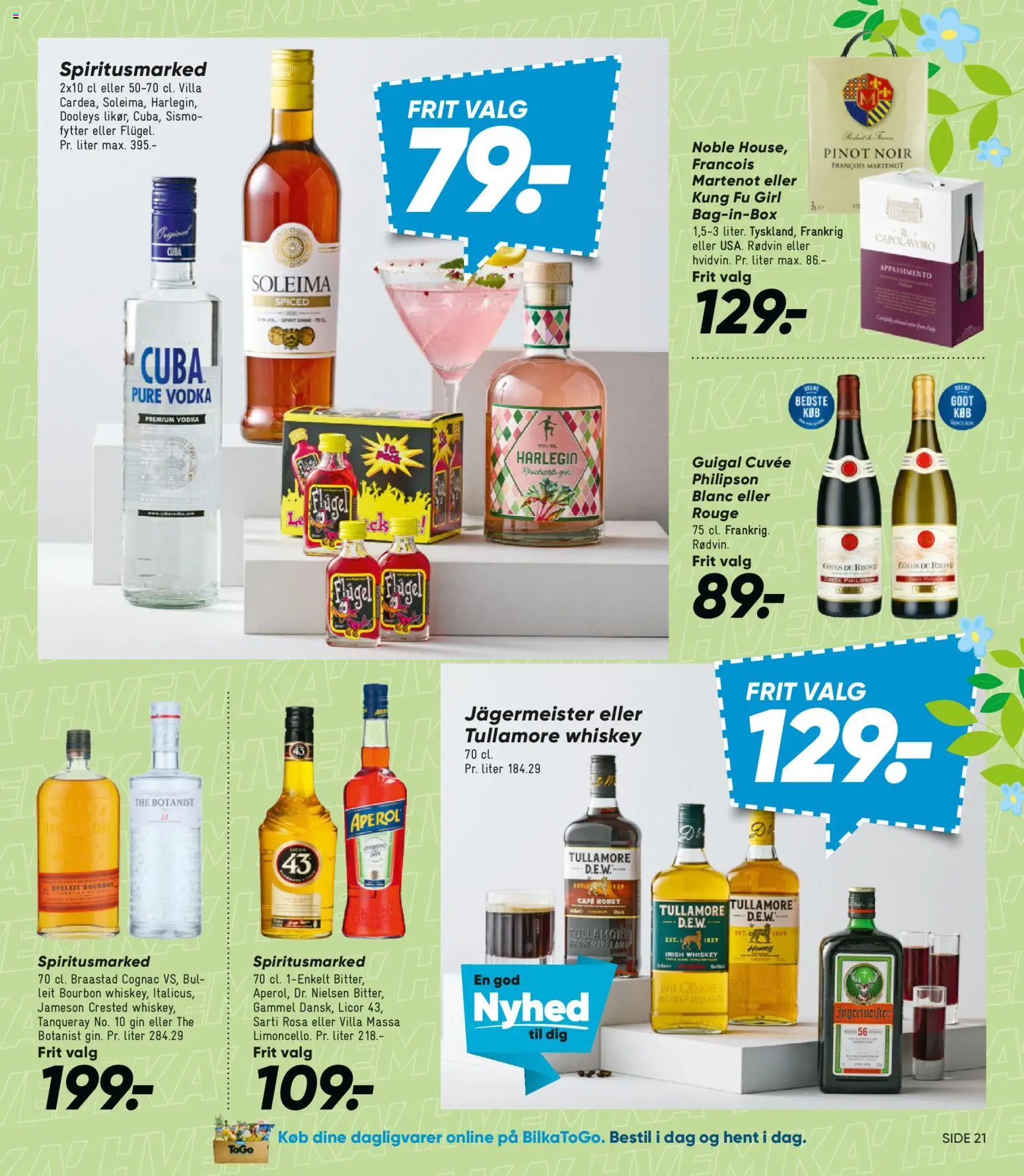Bilka tilbudsavis – gyldig fra 10.04.2026 | Side: 35 | Produkter: Bourbon, Gin, Vodka