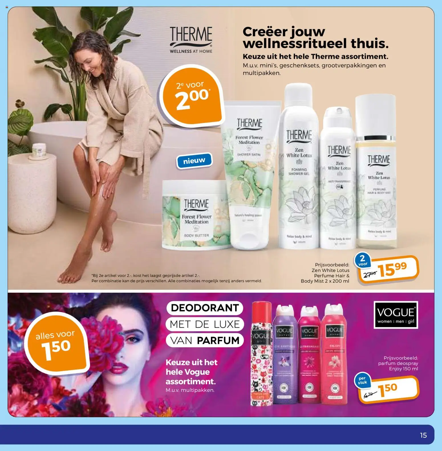 {H1} | Pagina: 15 | Producten: Deodorant, Kan, Parfum