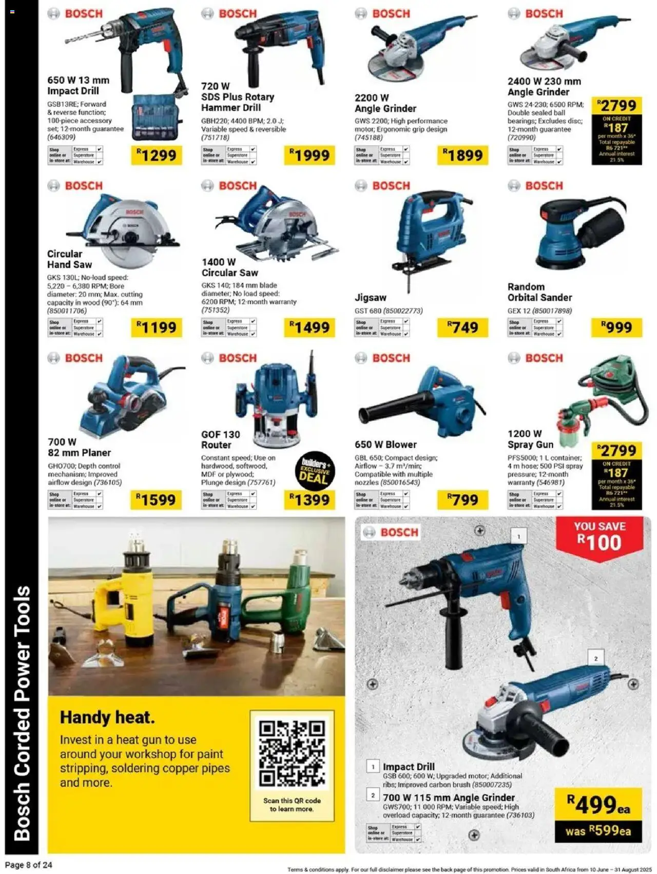 Builders - It's Tools That Can Keep Up Day │ valid from 10.06.2025 | Page: 8 | Products: Router, Paint, Brush, Angle grinder