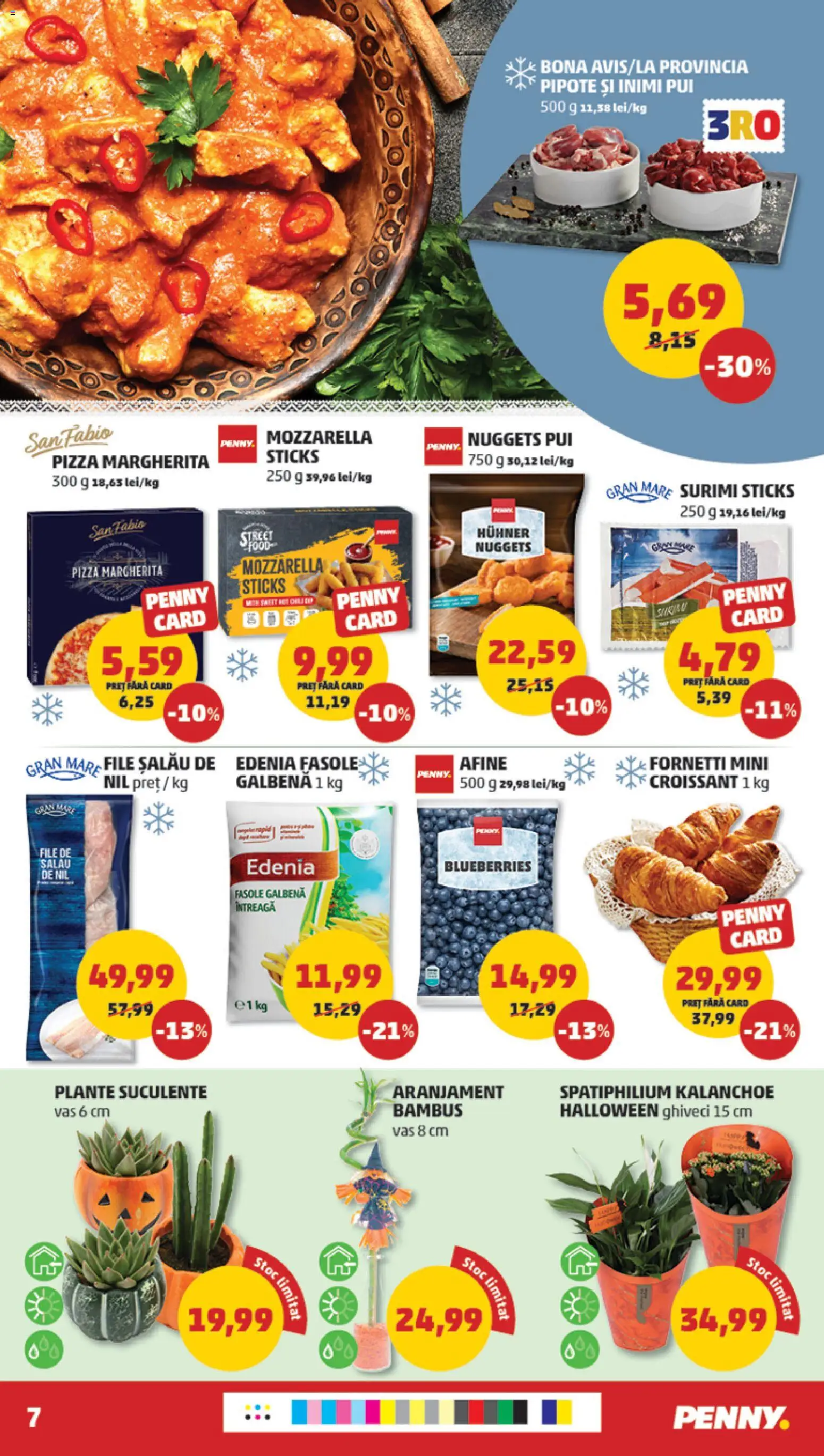 Noul catalog PENNY – valabil de la 29.10.2025 | Pagină: 7 | Produse: Afine, Hacıyatmaz Kedi Oyuncağı, Mozzarella, Pizza