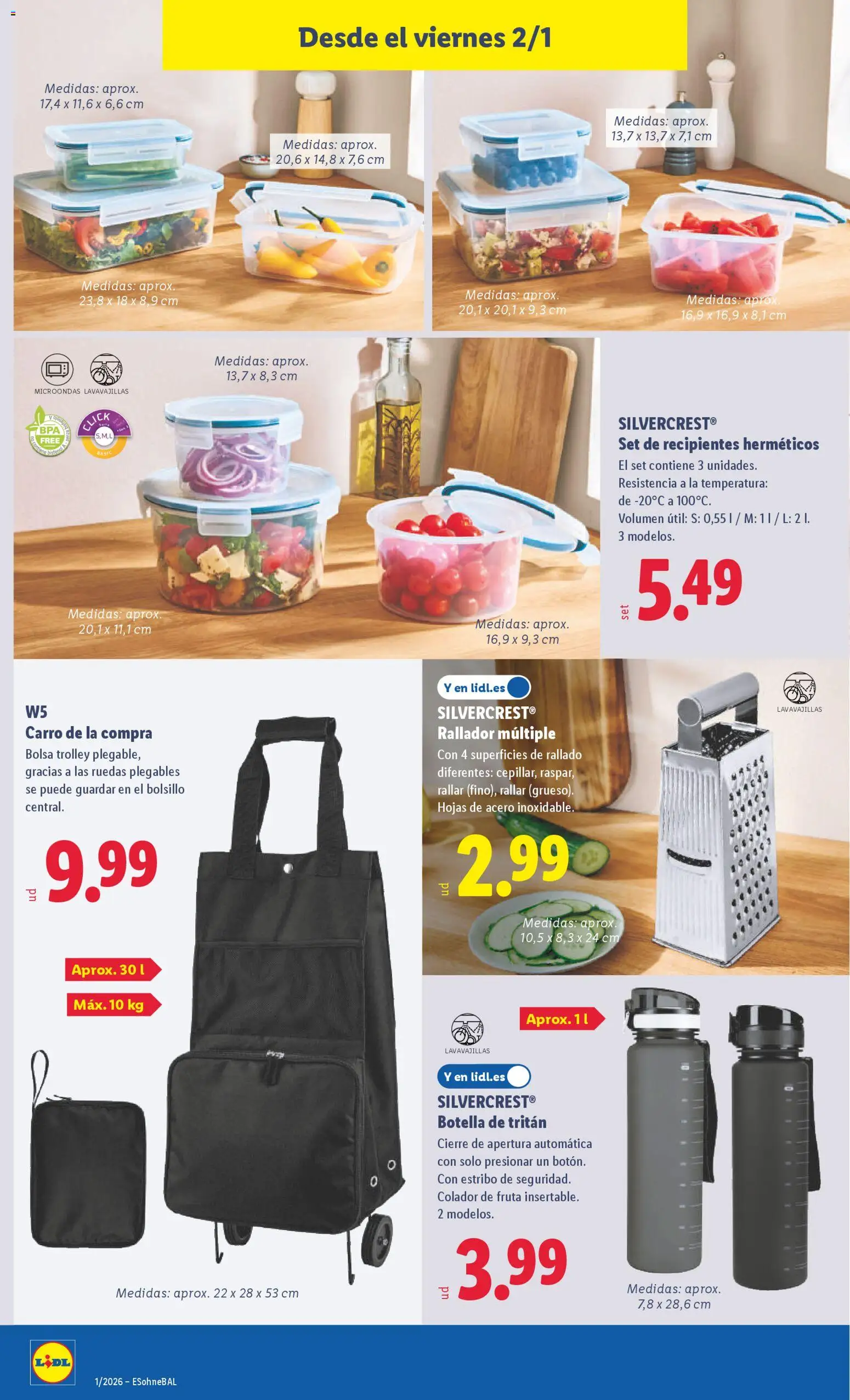 Lidl folleto de bazar │ válido desde el 29.12.2025 | Página: 20 | Productos: Bolsa, Lavavajillas
