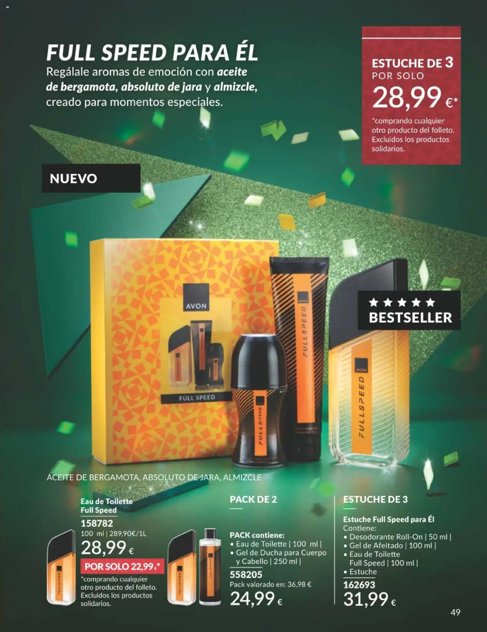 Catálogo AVON campaña 11 Black Friday │ válido desde el 01.11.2025 | Página: 49 | Productos: Eau de toilette, Gel de ducha, Desodorante, Ducha