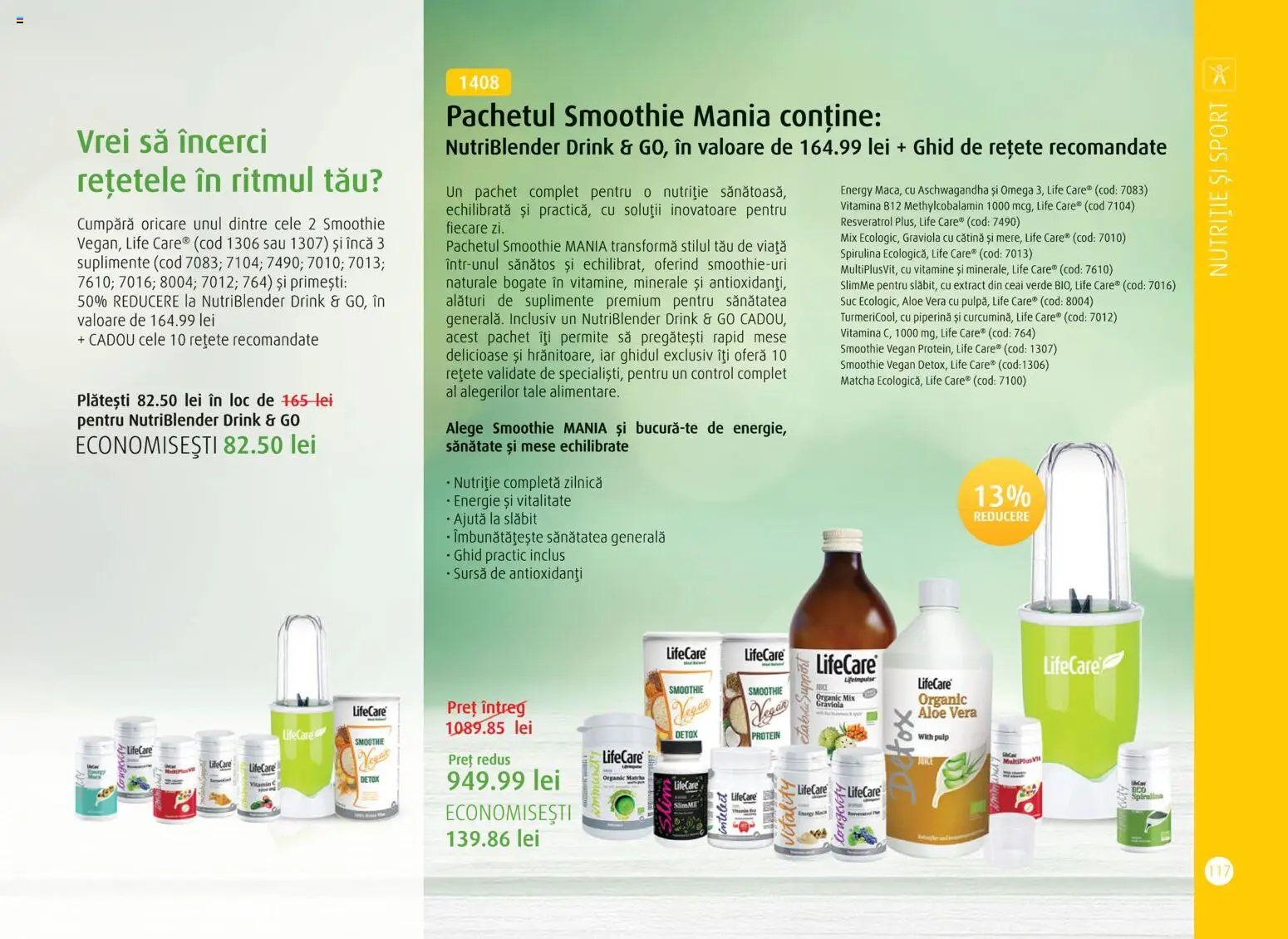Noul catalog Life Care – valabil de la 01.04.2026 | Pagină: 119 | Produse: Aloe vera, Chaussures de ski, Suc, Smoothie