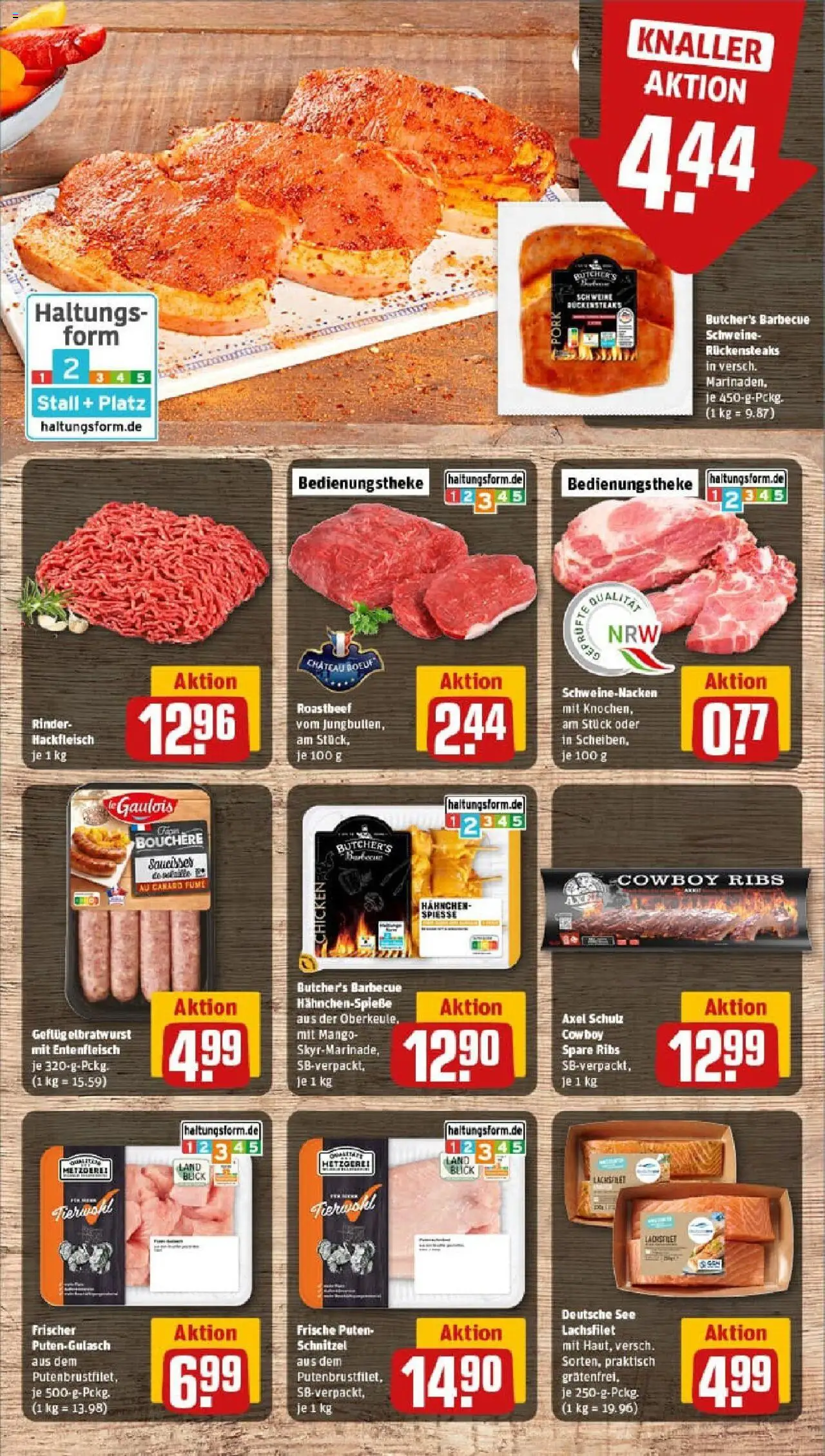 Rewe prospekt Nieheim	 - gültig ab dem 29.06.2025 | Seite: 10 | Produkte: Spieße, Schnitzel, Steak, Hackfleisch