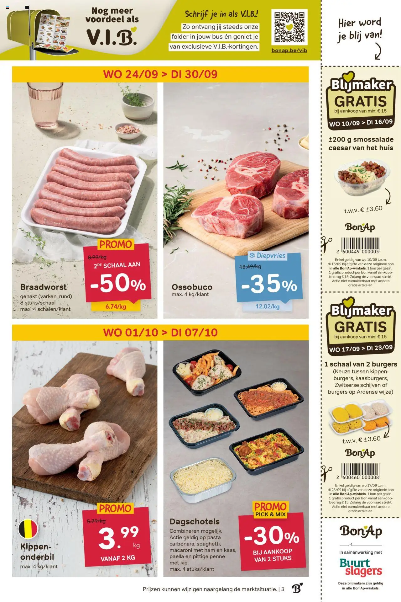  | Pagina: 3 | Producten: Ham, Gehakt, Pasta, Schaal