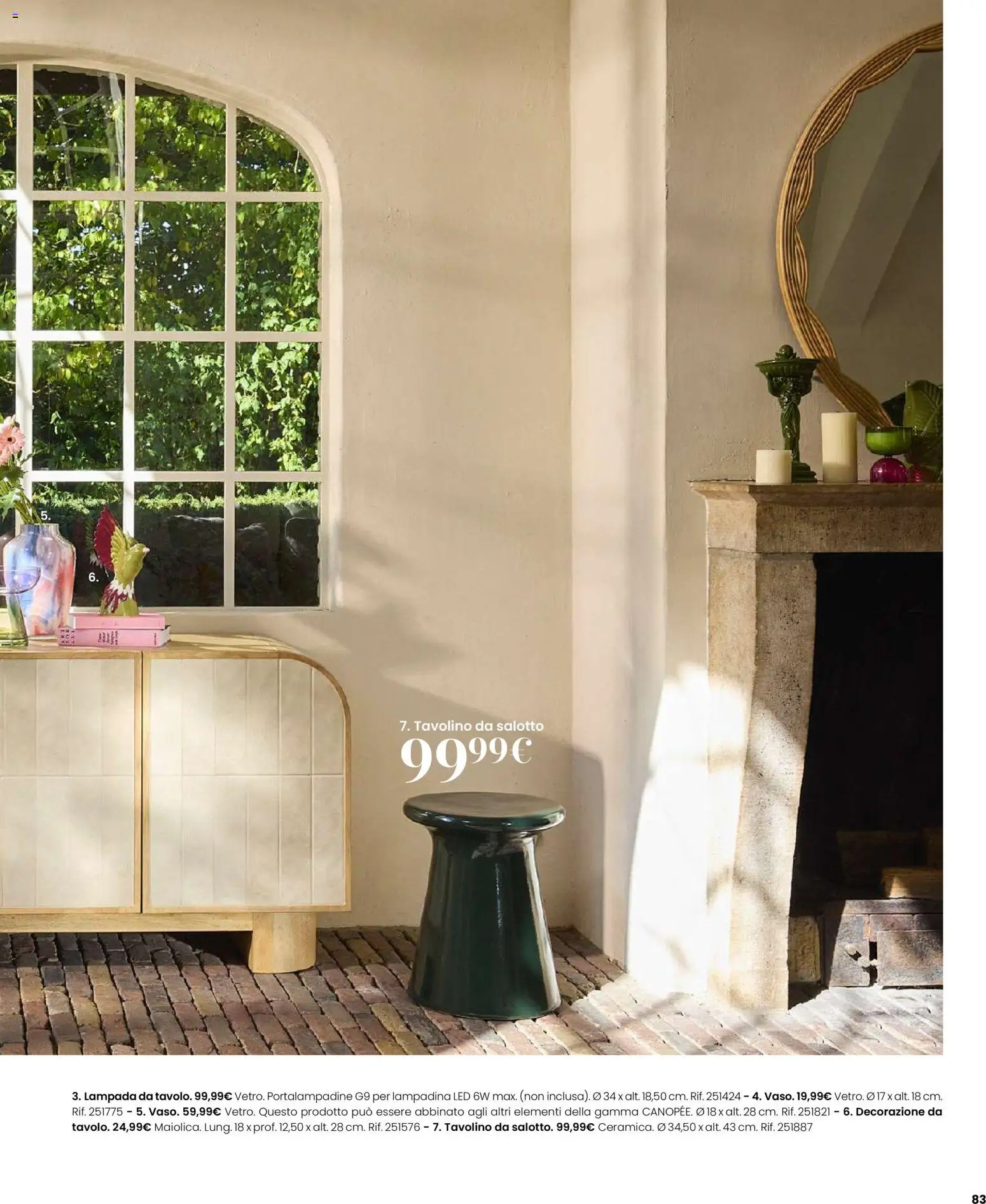 Volantino Maisons du Monde del 12.02.2026 | Pagina: 83 | Prodotti: Tavolino, Lampada