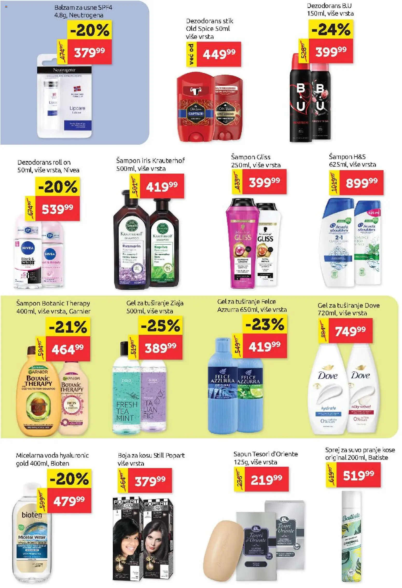 SuperVERO katalog - važi od 16.04.2026 | Strana: 20 | Proizvode: Nivea, Sapun, Gel za tuširanje, Dove