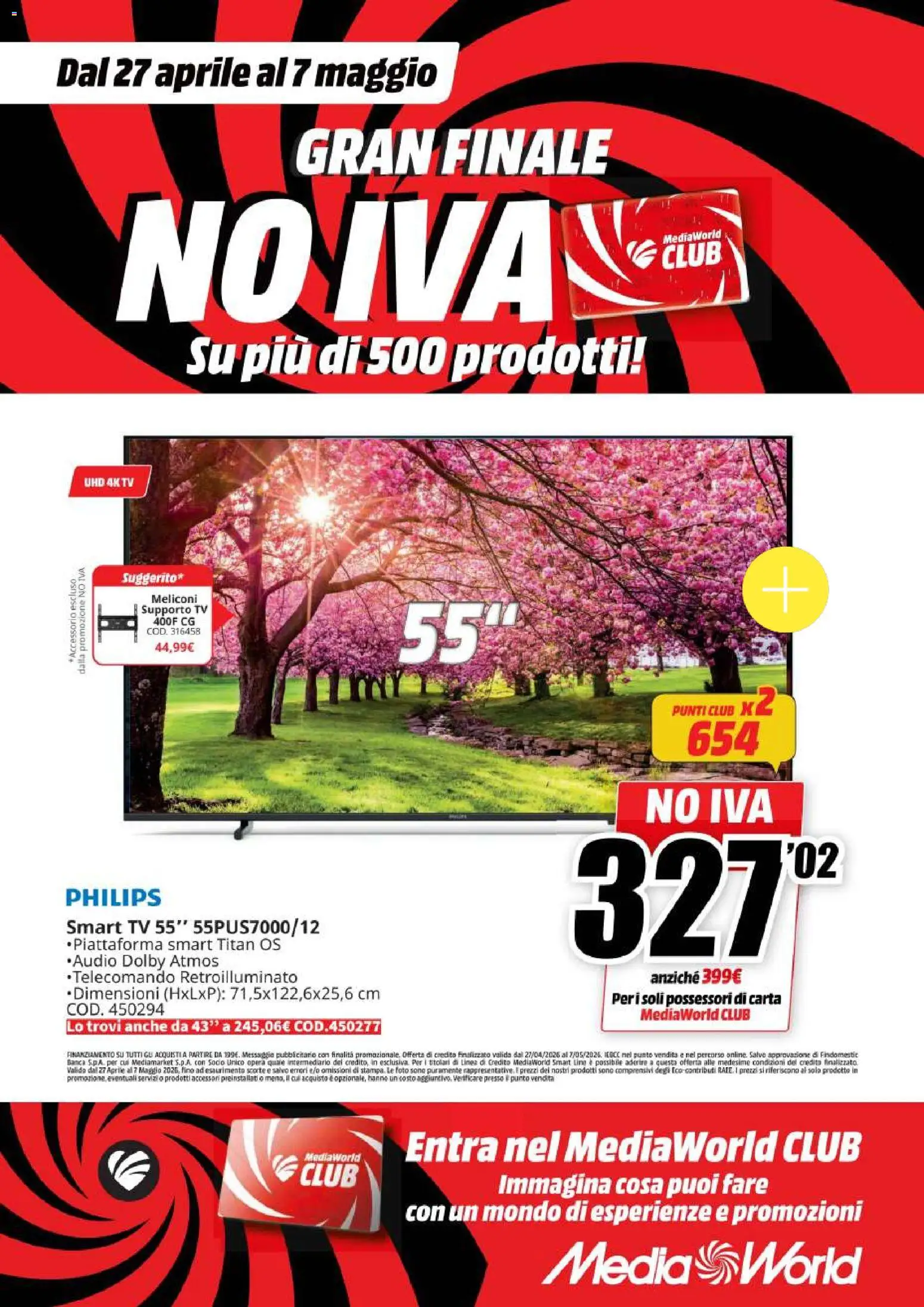 Volantino Media World del 27.04.2026 | Pagina: 5 | Prodotti: smart TV, TV