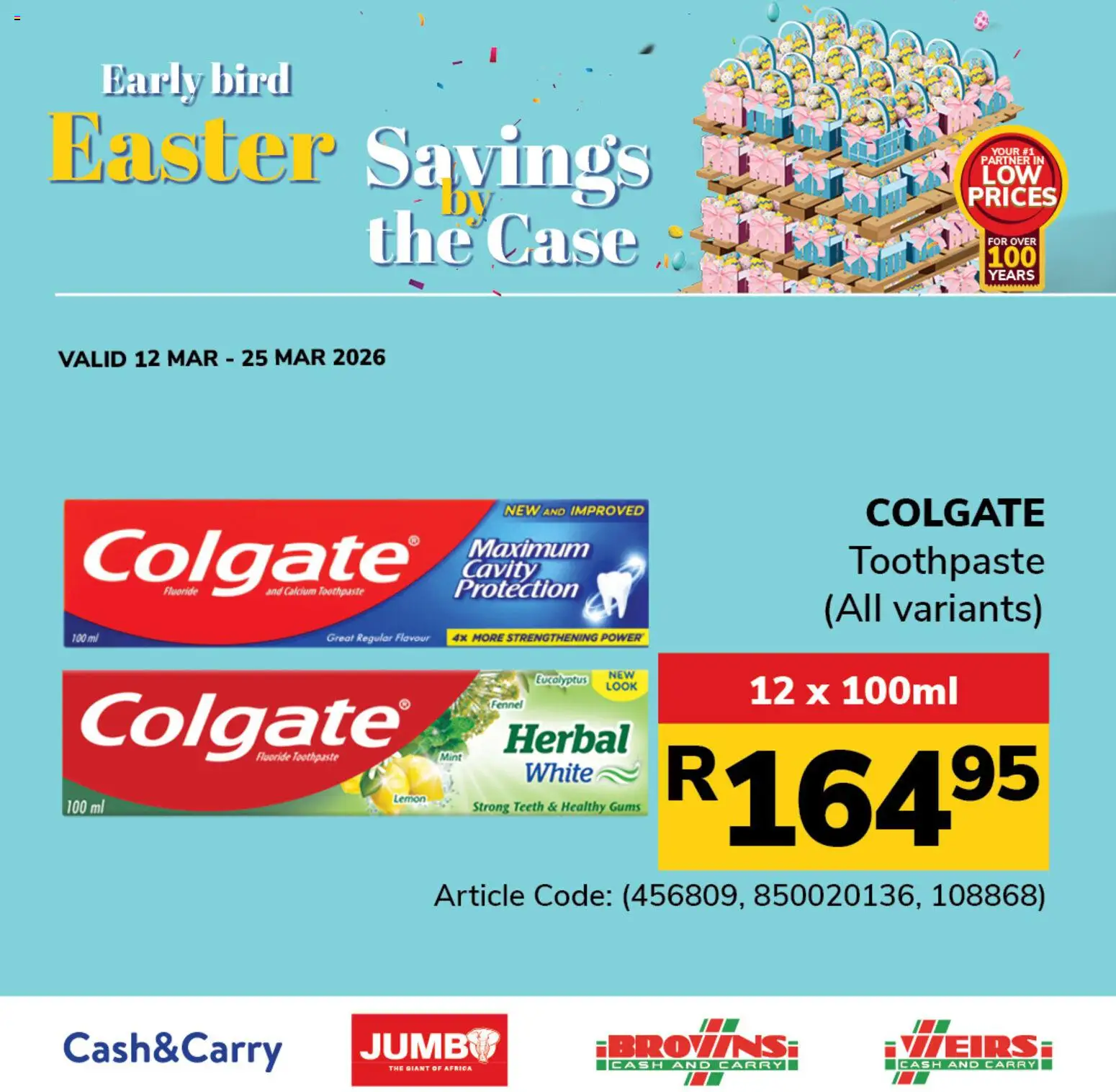 New Jumbo catalogue – valid from 12.03.2026 | Page: 3 | Products: Case, Toothpaste, Lemon