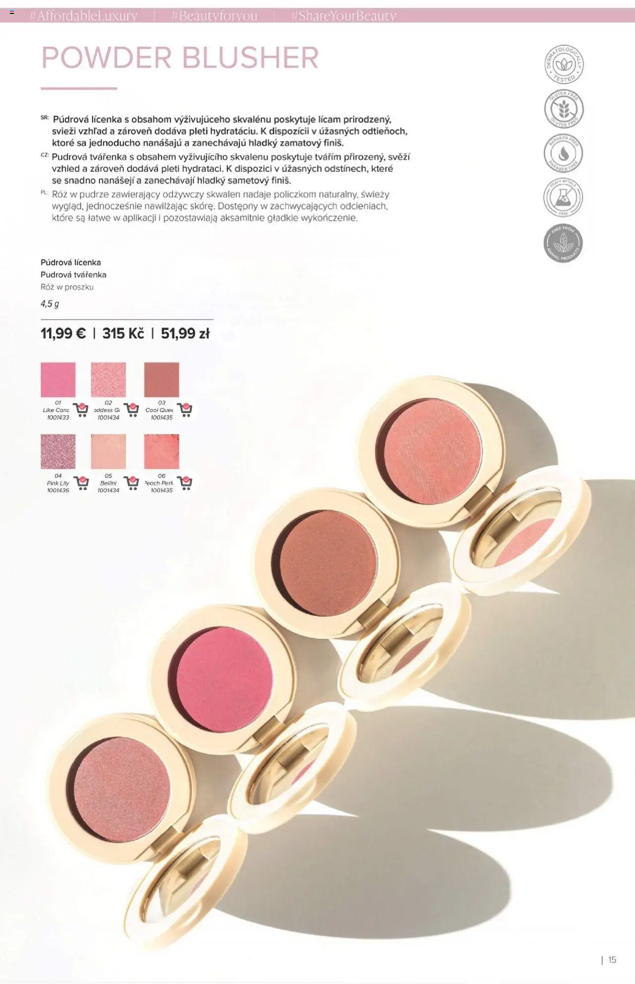 Nové Farmasi akcie – leták je platný od 24.09.2025 | Strana: 15 | Produkty: Lícenka