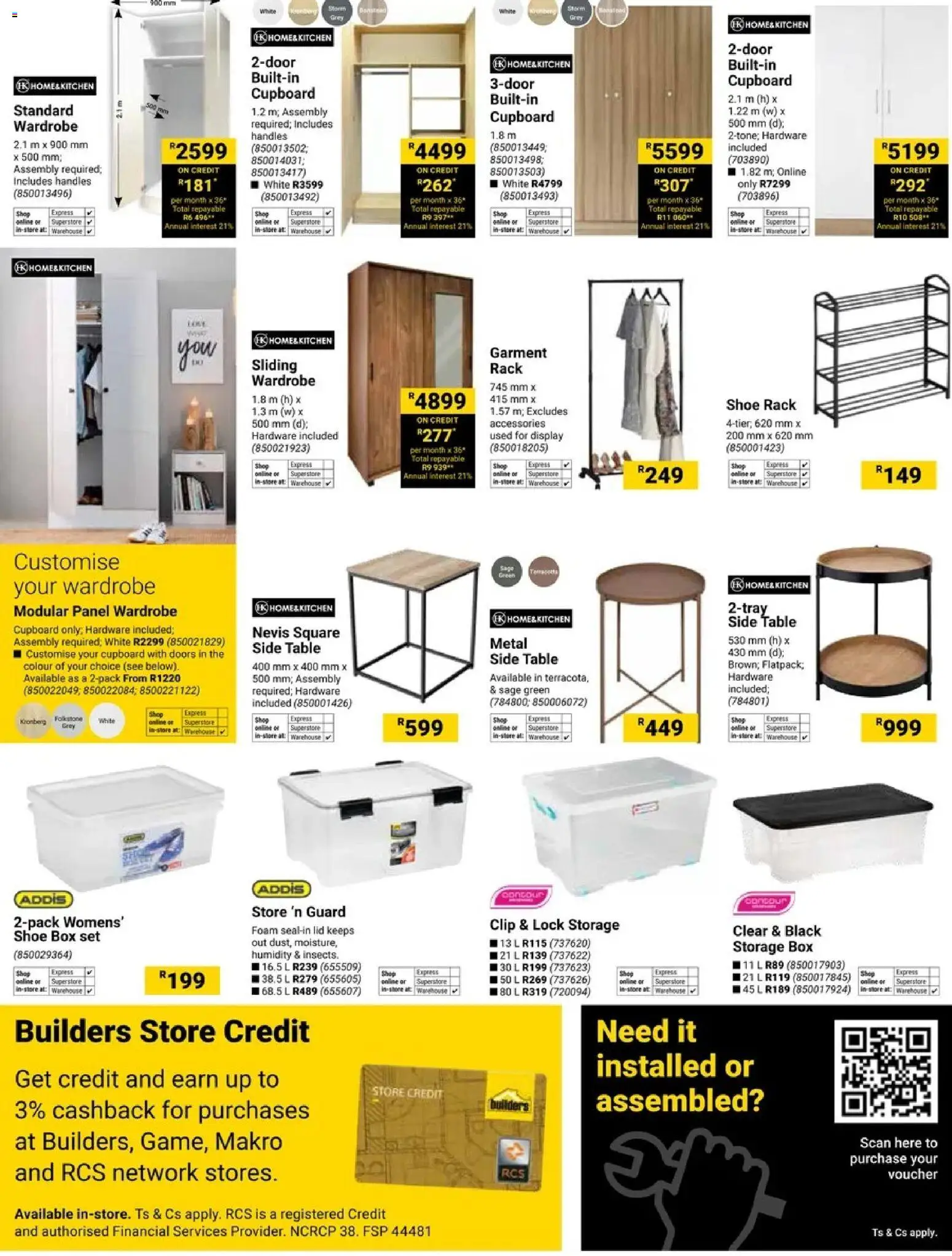 New Builders catalogue – valid from 02.12.2025 | Page: 3 | Products: Side table, Table, Box, Foam
