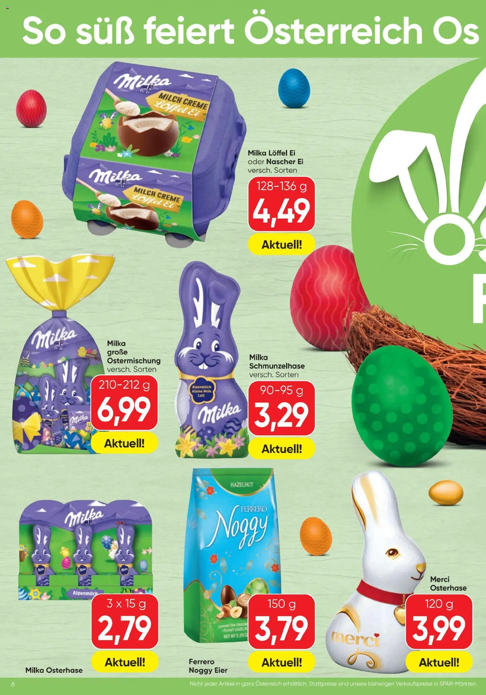 Spar Flugblatt gültig ab 26.02.2026 | Seite: 6 | Produkte: Milch, Creme, Eier