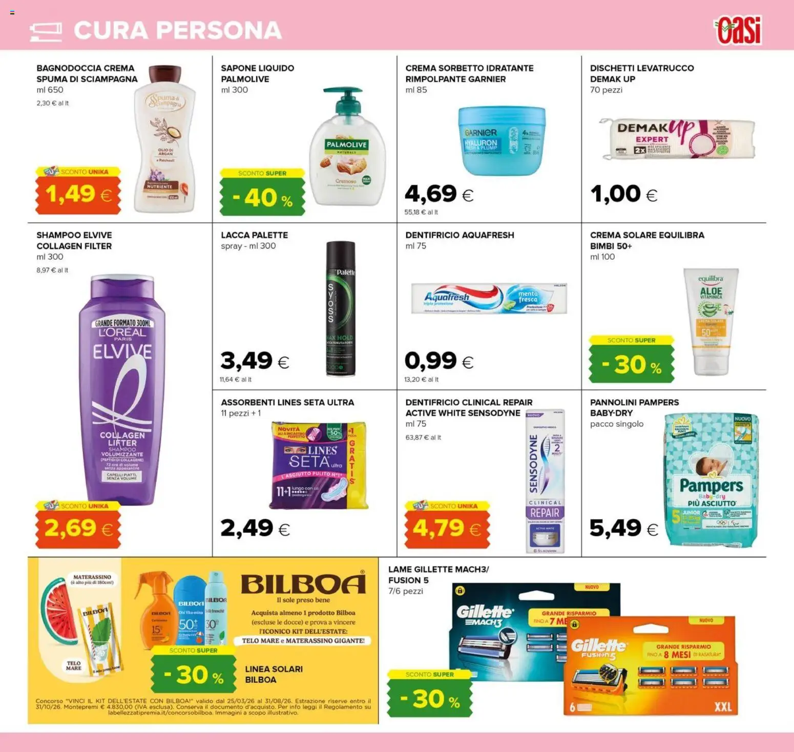 Volantino Oasi del 23.04.2026 | Pagina: 31 | Prodotti: Crema, Lacca, Dentifricio, Pampers