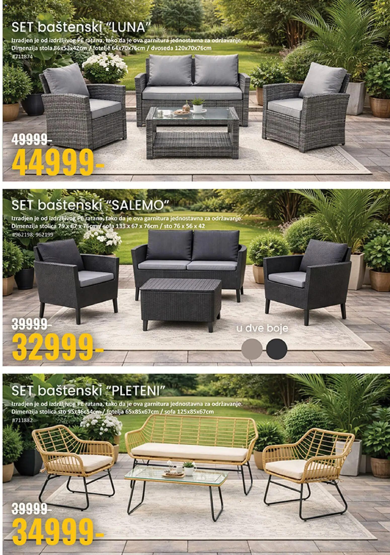 Uradi Sam katalog - važi od 08.04.2026 | Strana: 5 | Proizvode: Sofa, Fotelja, Sto, Stolica