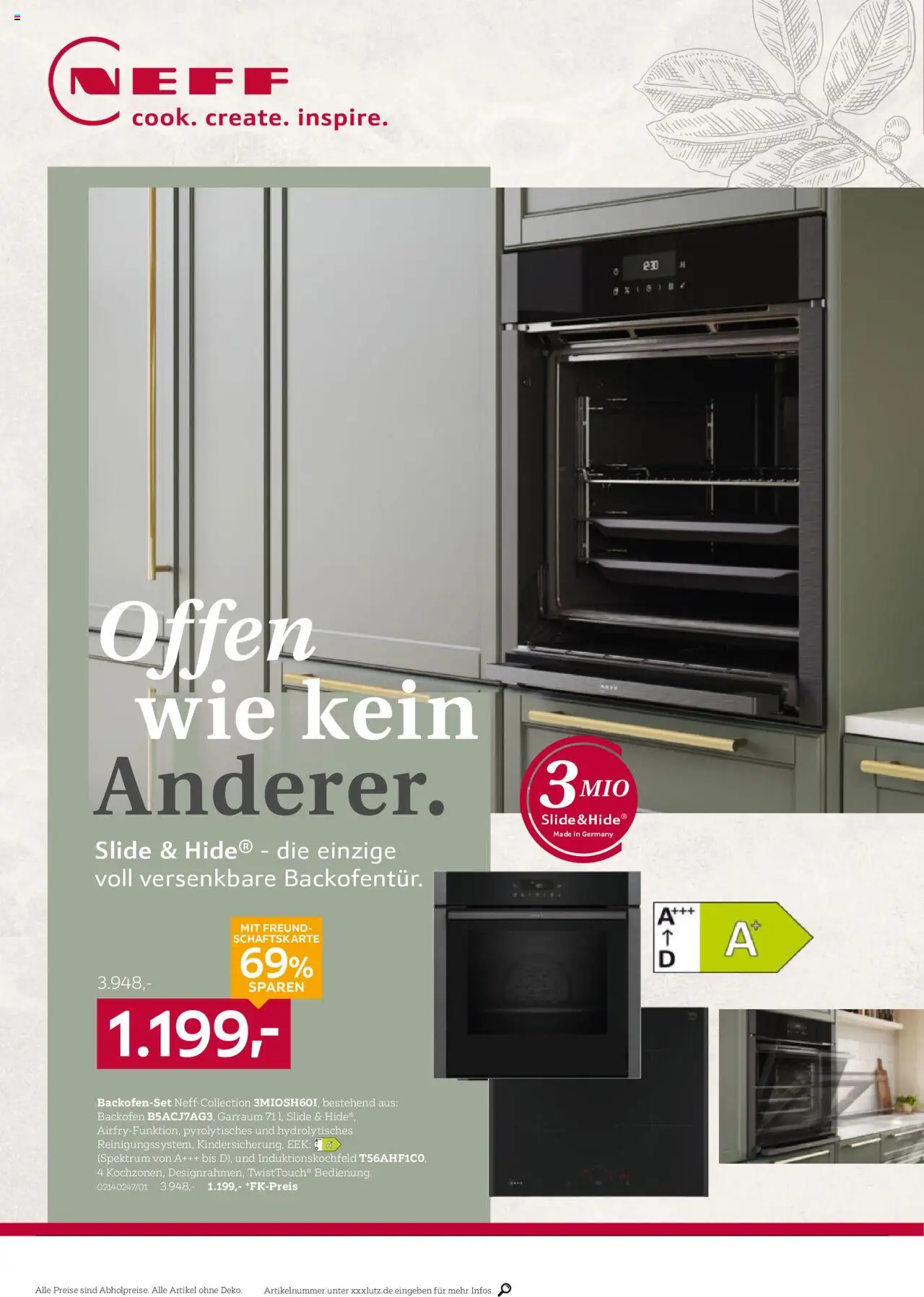 XXXL Lutz Nr. 1 bei Küchen – gültig ab 22.09.2025 | Seite: 16 | Produkte: Backofen