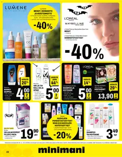 Minimani-mainoslehti voimassa 11.02.2026 alkaen | Sivu: 22 | Tuotteet: Shampoo, Hoitoaine, Saippua, Suihku
