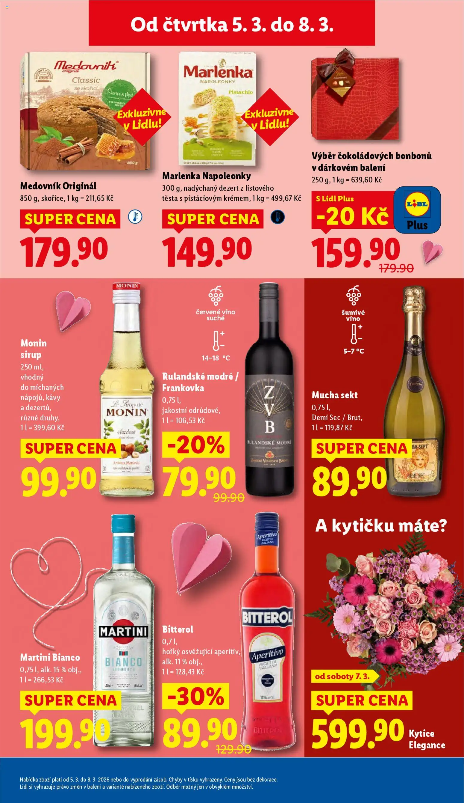 Lidl leták od 05.03.2026 | Strana: 19 | Produkty: Víno, Martini, Monin, Bitterol