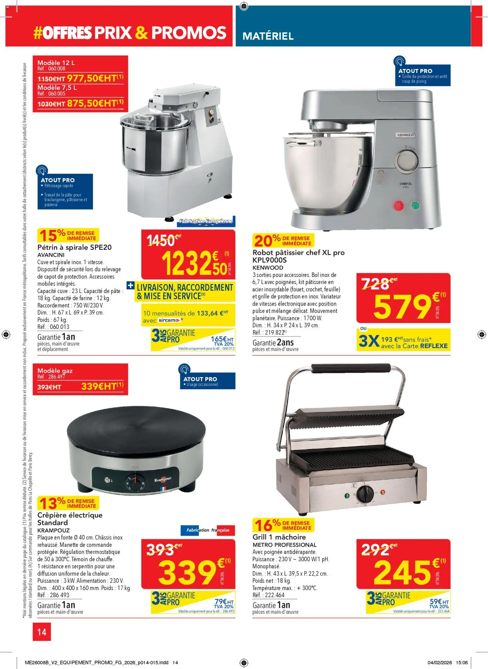 {H1} | Page: 14 | Produits: Grill, Farine, Bol, Crêpière