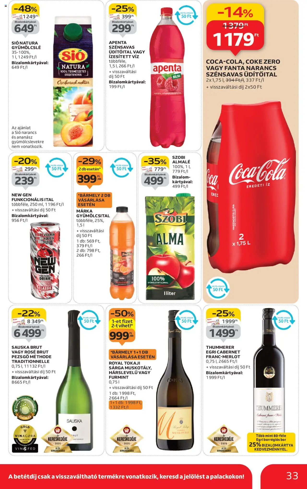 Auchan akciós ujság - amely érvényes a következő dátumtól: 24.10.2025 | Oldal: 33 | Termékek: Alma, Ananász, Almalé, Cukor