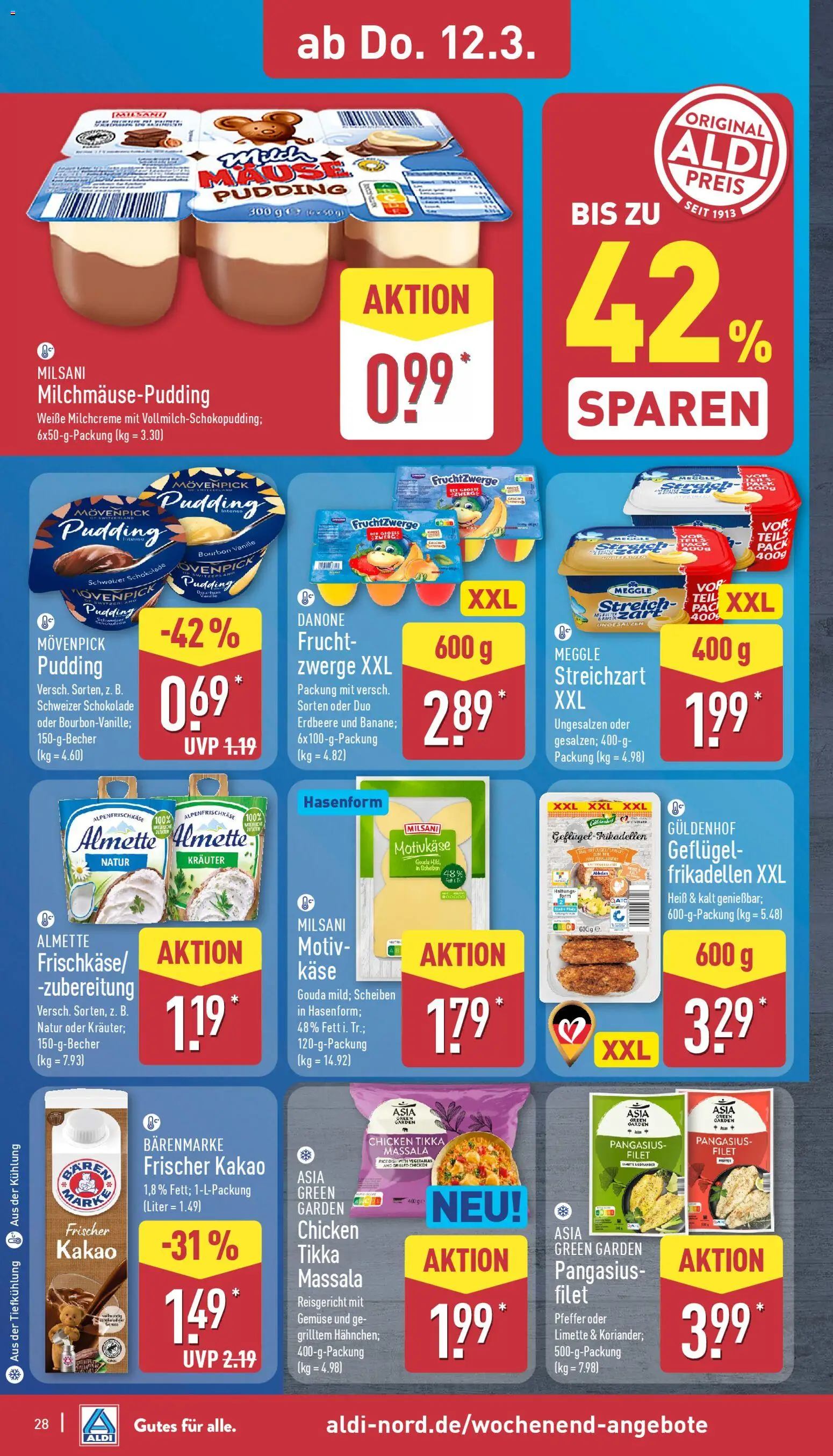 Aldi Prospekt 	 – gültig ab 09.03.2026 | Seite: 29 | Produkte: Milch, Fruchtzwerge, Gouda, Limette