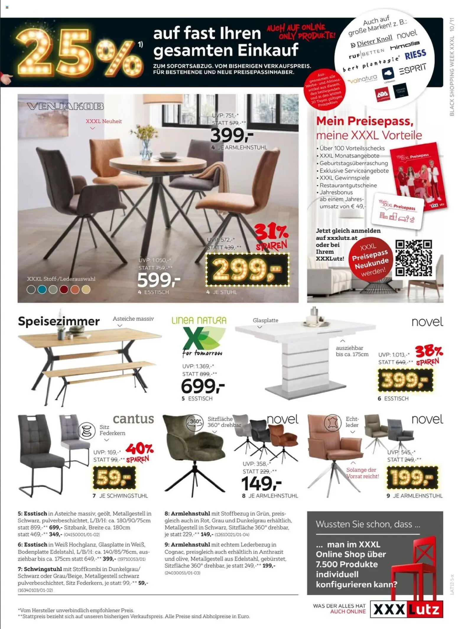 XXXLutz - Black Friday gültig ab 24.11.2025 | Seite: 11 | Produkte: Stuhl