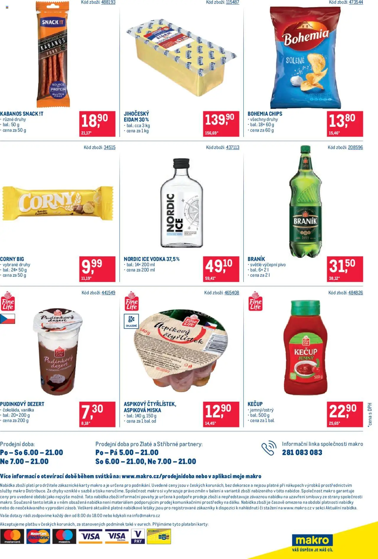 Makro leták - Maloobchod od 13.08.2025 | Strana: 16 | Produkty: Kečup, Eidam, Braník, Karty