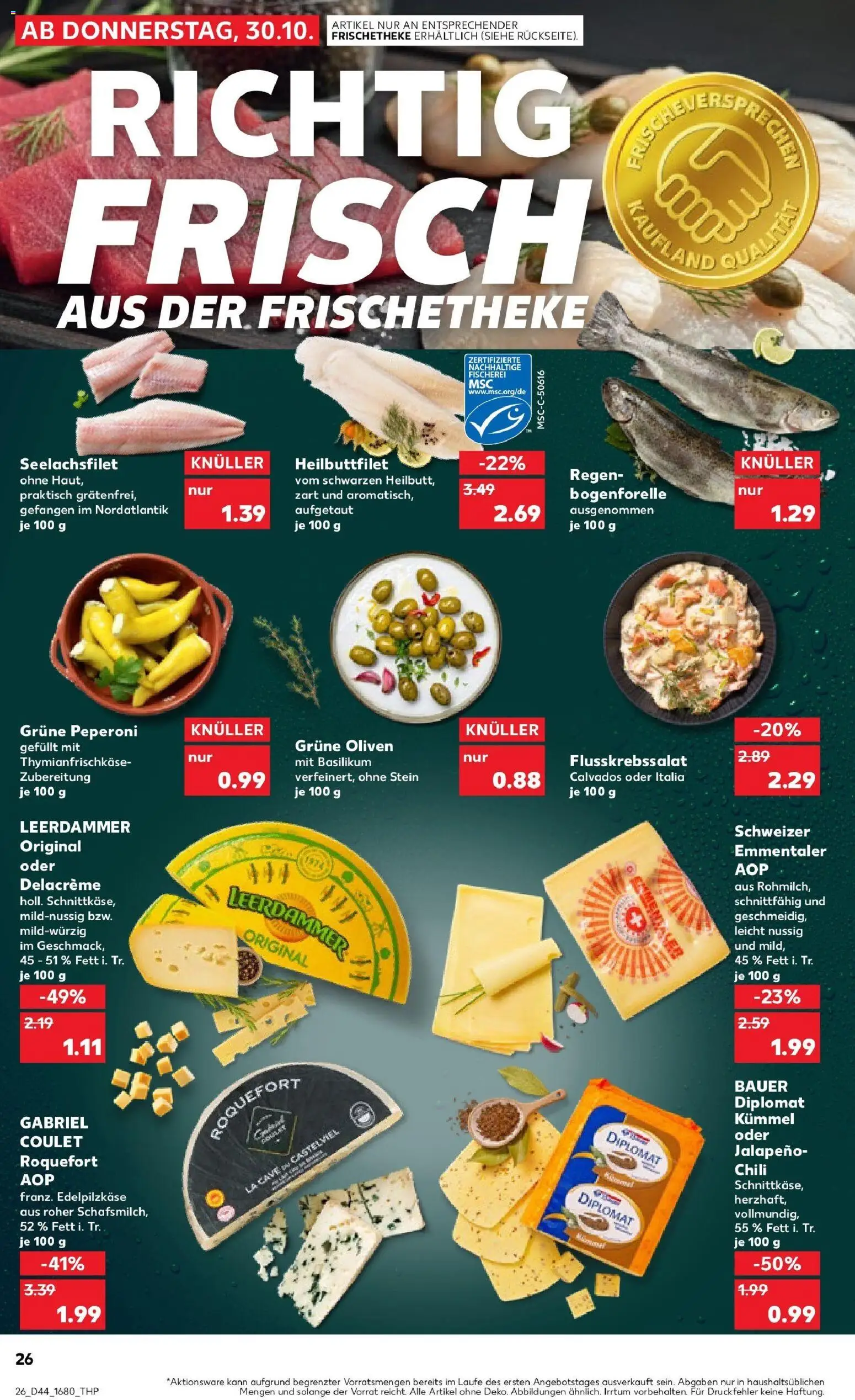 Kaufland prospekt Rheinfelden (Baden)	 – gültig ab 30.10.2025 | Seite: 26 | Produkte: Leerdammer, Chili