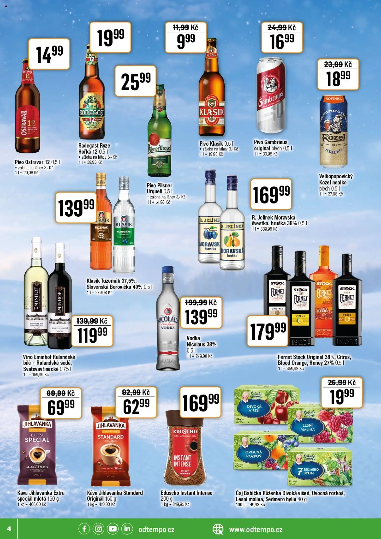 Tempo leták - Tuty od 28.01.2026 | Strana: 4 | Produkty: Víno, Fernet, Gambrinus, Láhev