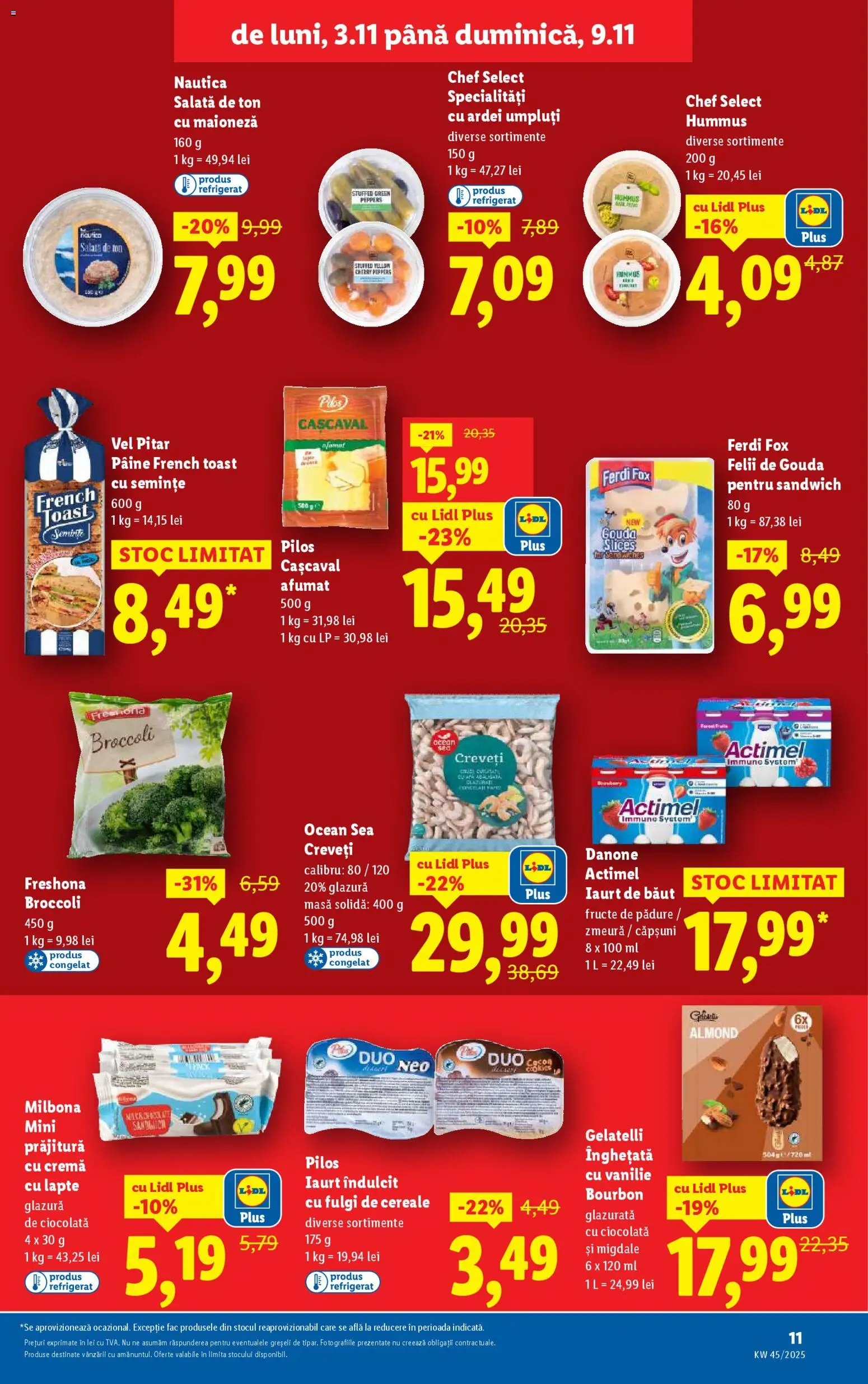 Noul catalog Lidl – valabil de la 03.11.2025 | Pagină: 11 | Produse: Toplar, Salată, Fructe, Maioneză