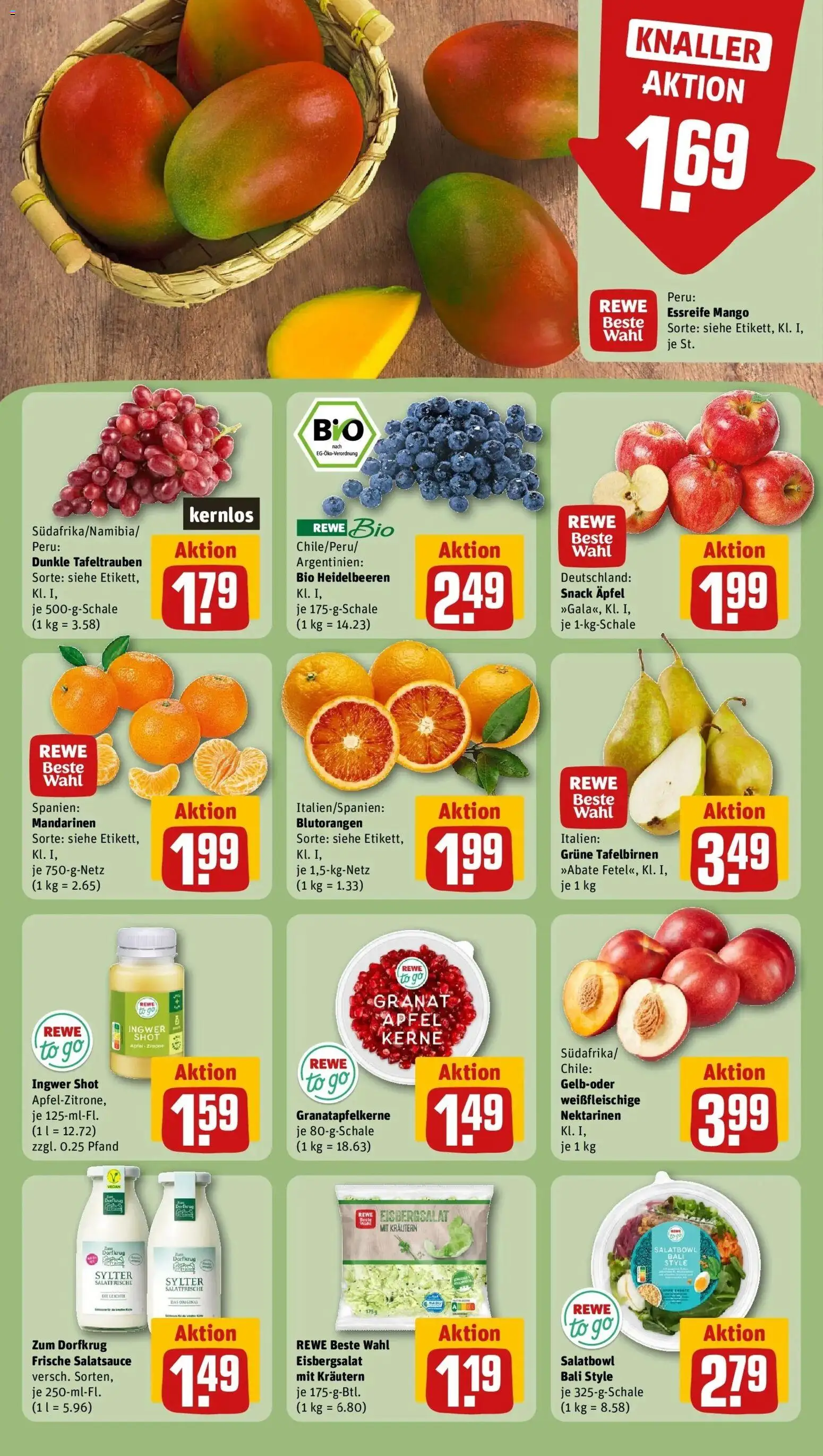 Rewe prospekt Maxhütte Haidhof	 – gültig ab 09.02.2026 | Seite: 12 | Produkte: Dressing, Mandarinen, Mango, Salat